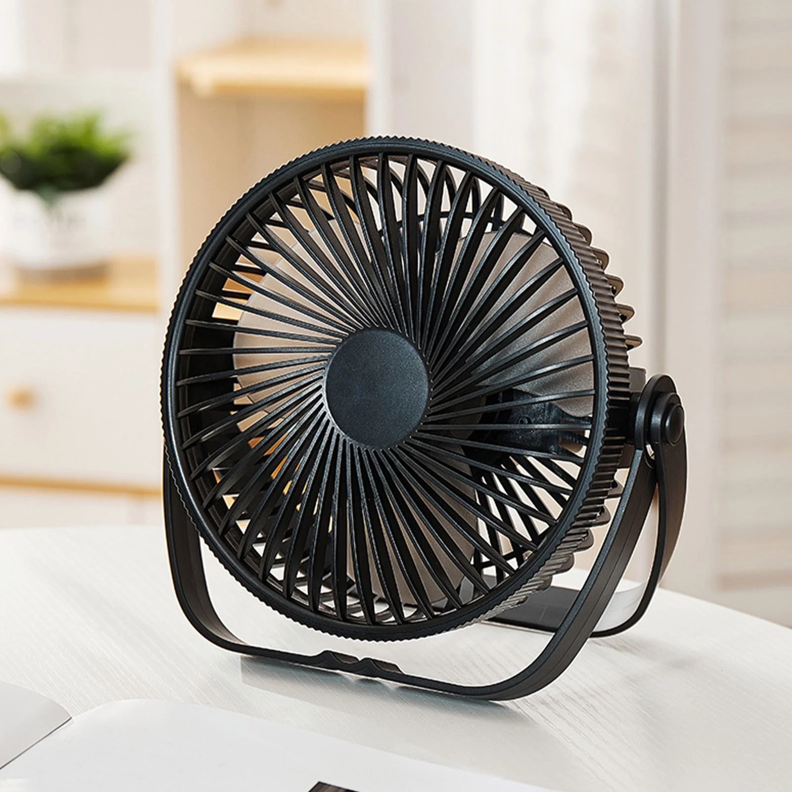 Aoujea Portable Fan Desktop Fan Quiet Brushless Turbine, Mini Electric