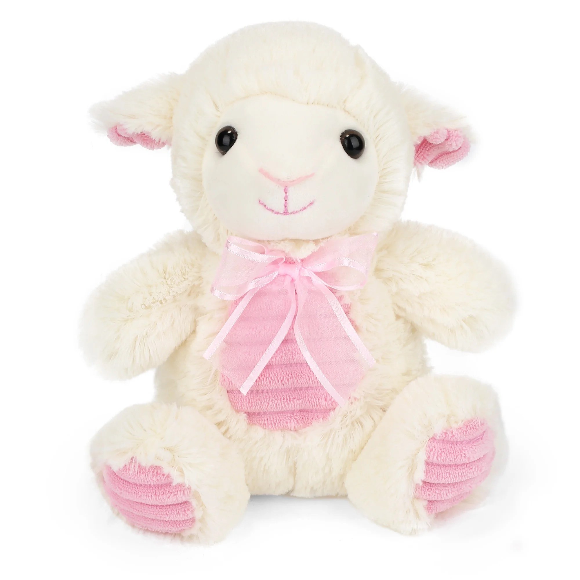 9 in Lamb Stuffed Animal, Sitting Baby Lamb Plush Toy for Kids