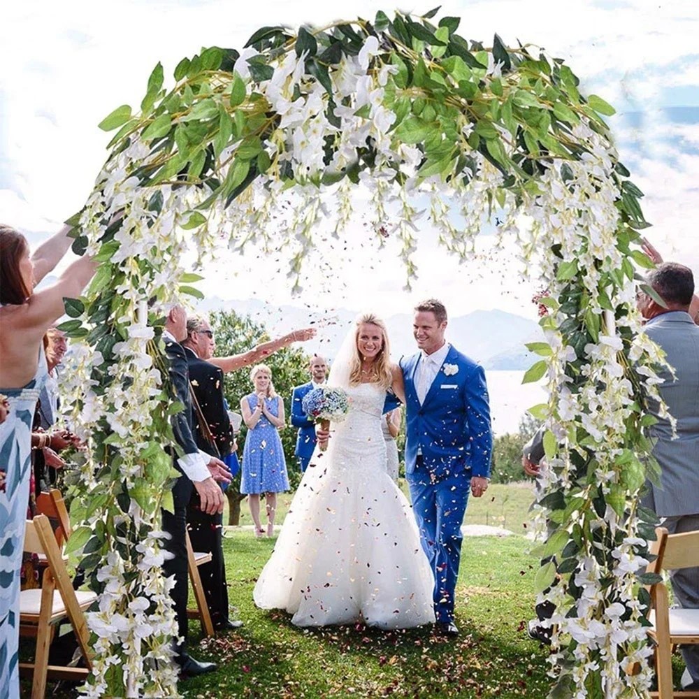 6/10pcs 2m Flower String Artificial Flowers Wisteria Garland Vine