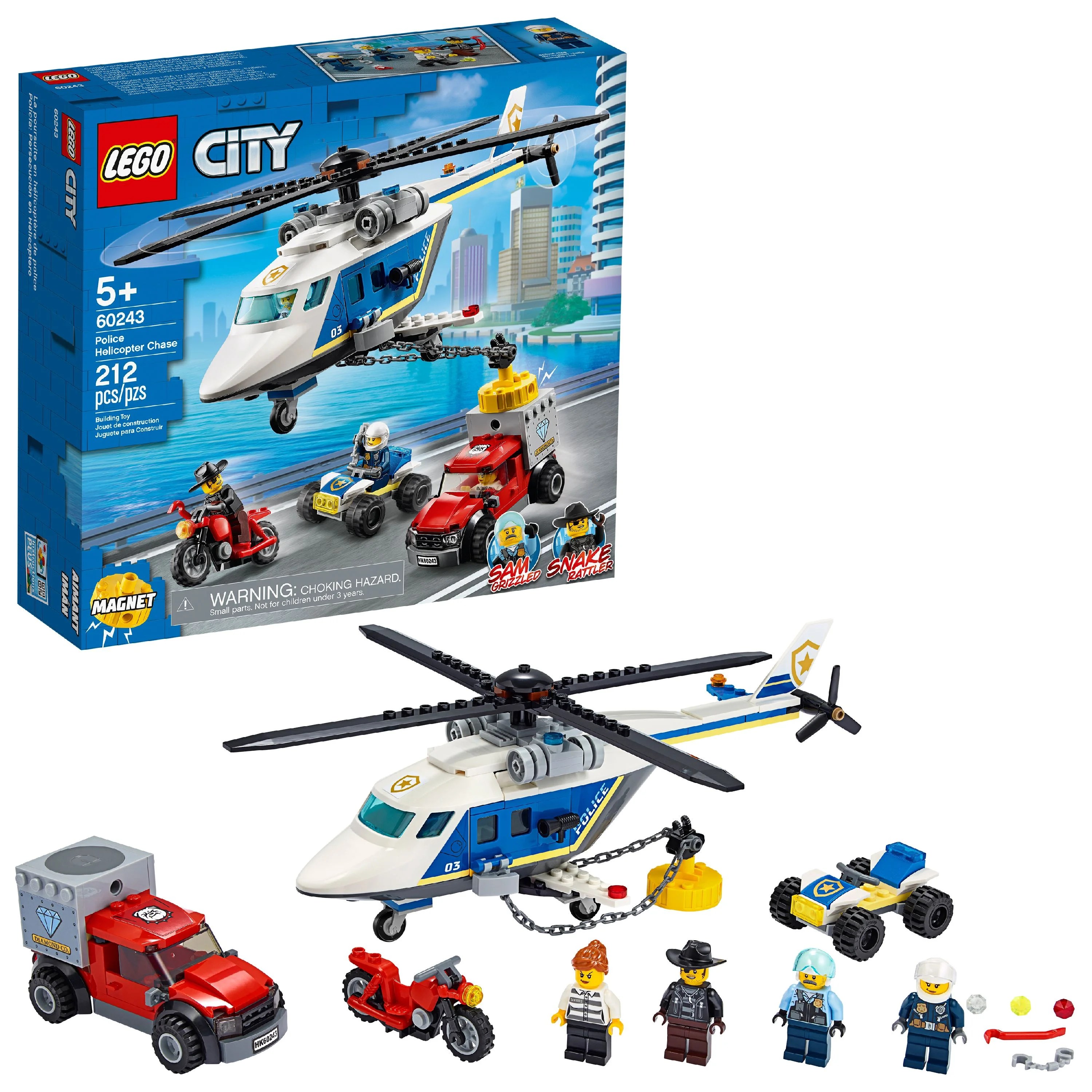 LEGO City Police Helicopter Chase 60243 Building Sets for