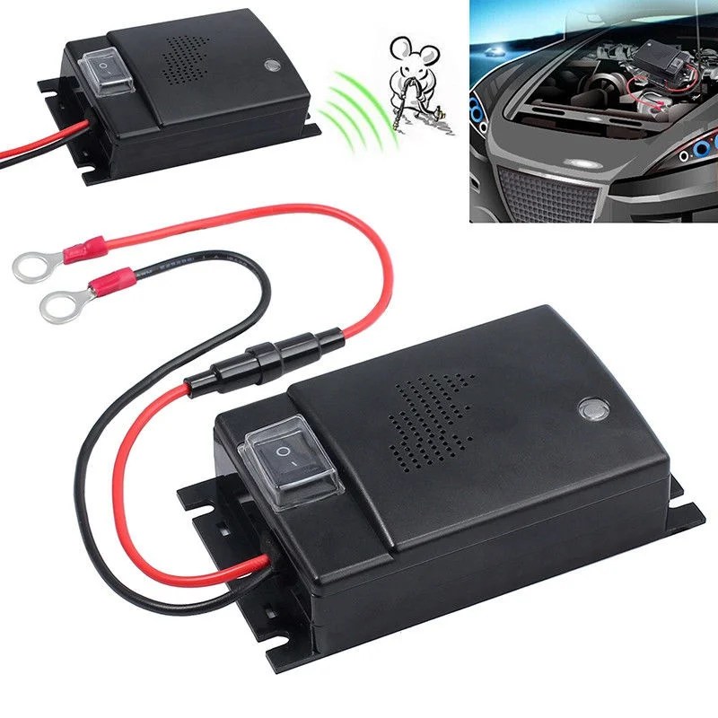 Under Hood Animal Repeller Rodent Repellent Ultrasonic Rat Deterrent