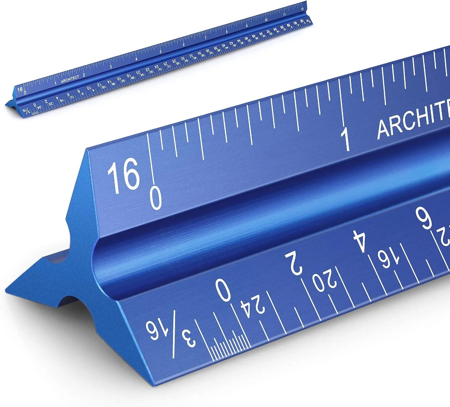 Architectural Triangular Scale Ruler Includes 12 inch Aluminum