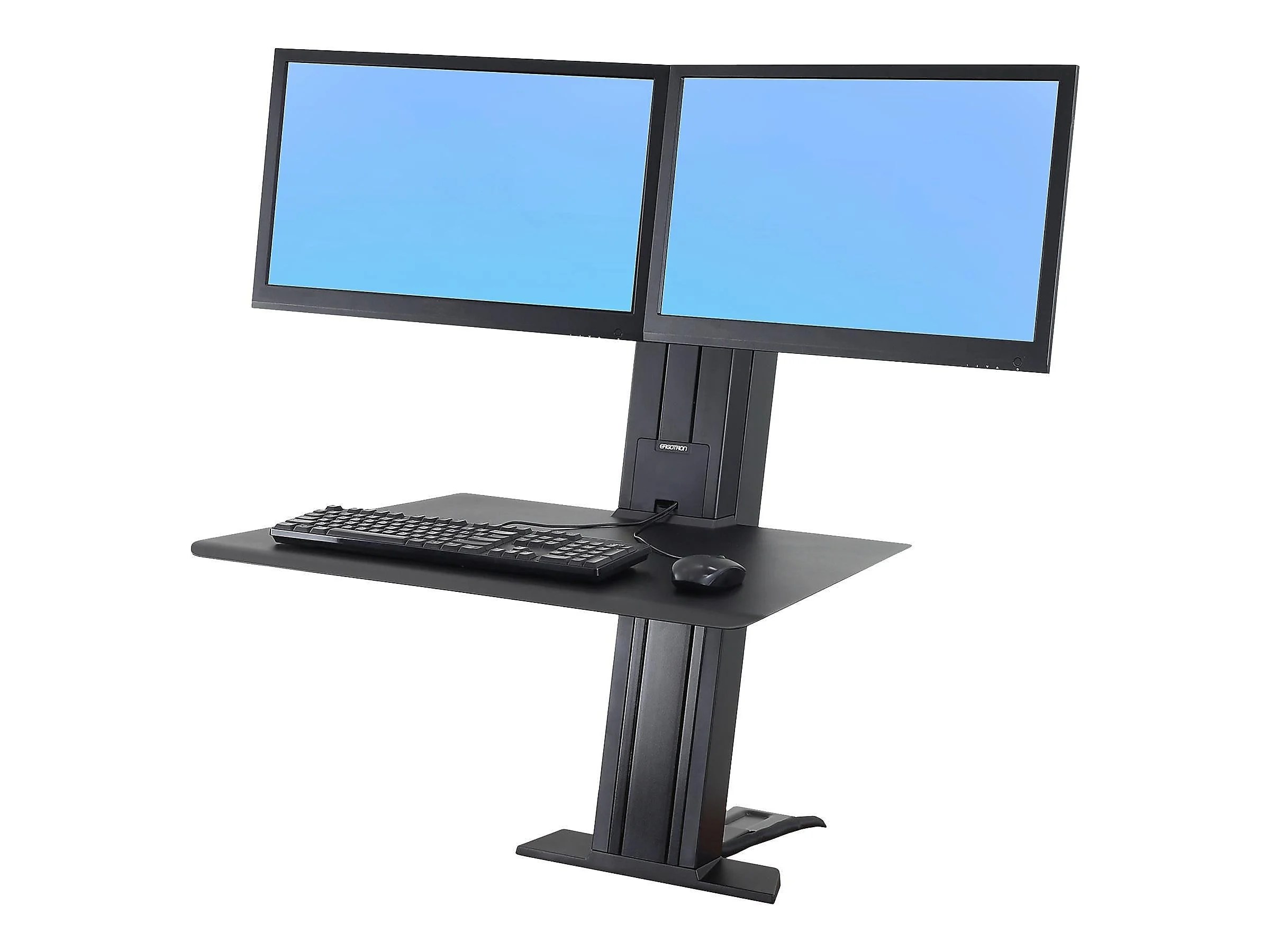 Ergotron WorkFitSR, Dual Monitor SitStand Desktop Workstation (black)