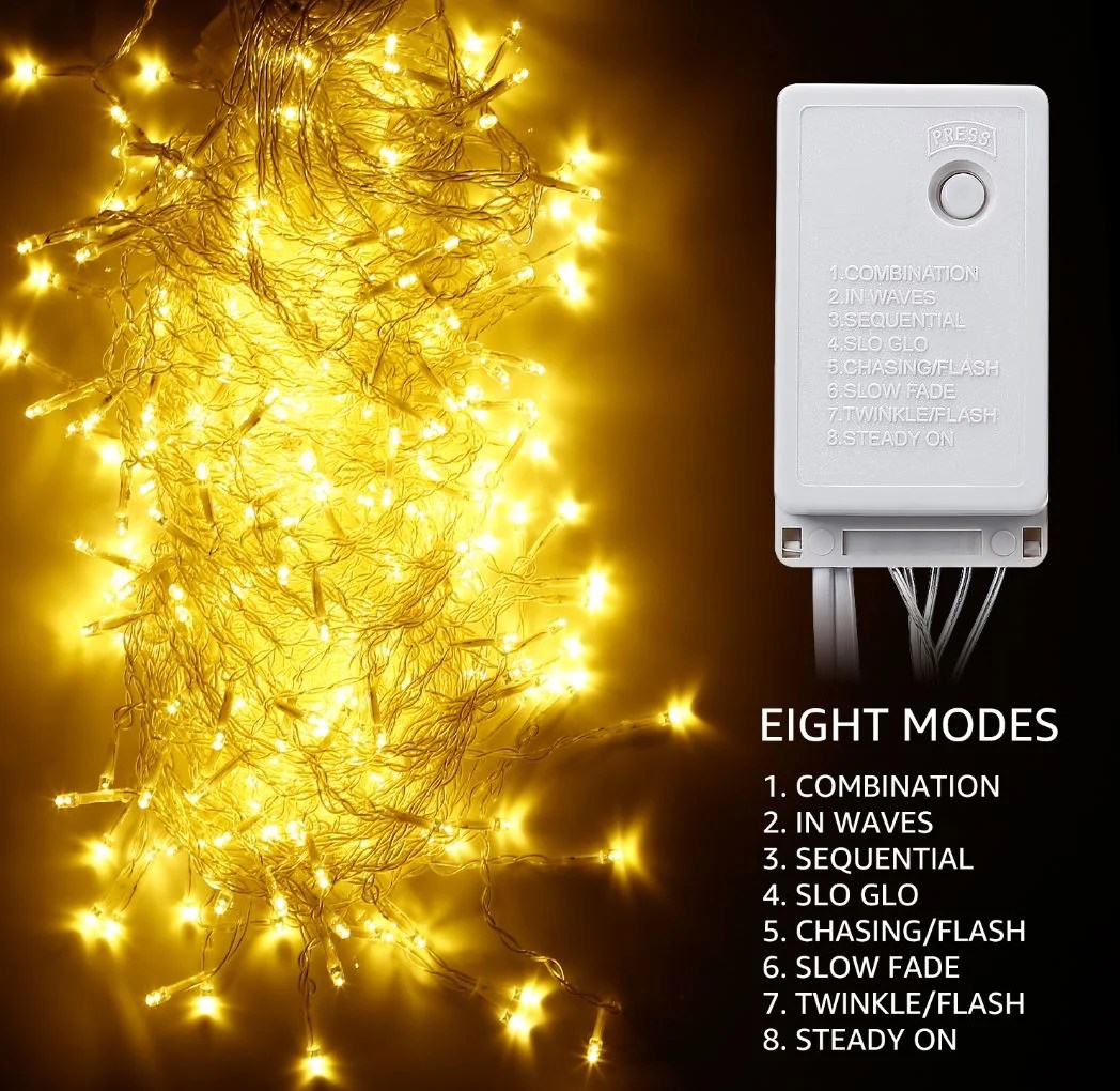 TORCHSTAR LED Twinkle Fairy Light String, 9.8ft x 9.8ft LED Curtain