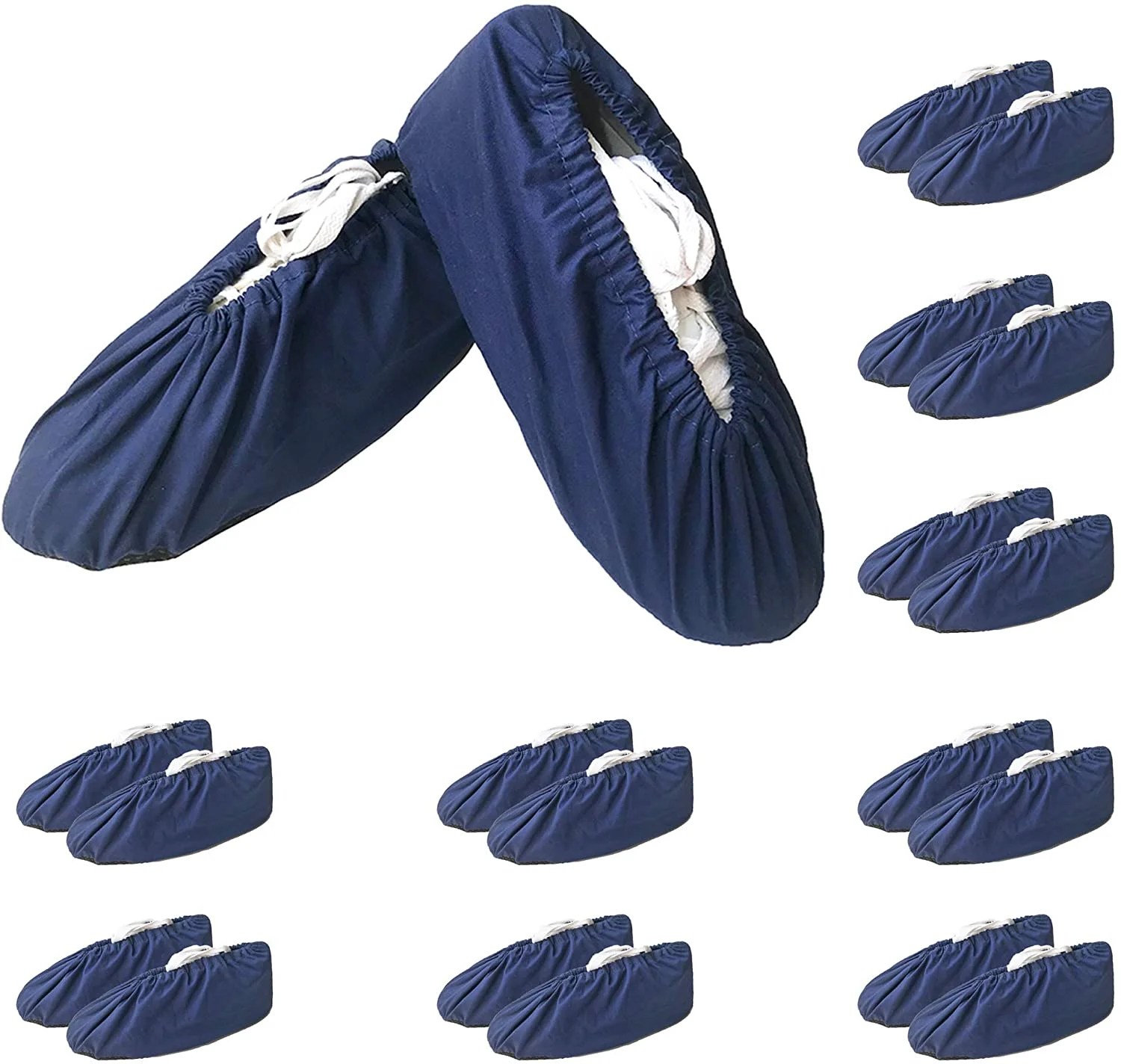 KX 10 Pairs Reusable Shoe Covers Boot Covers,Durable Cotton Material