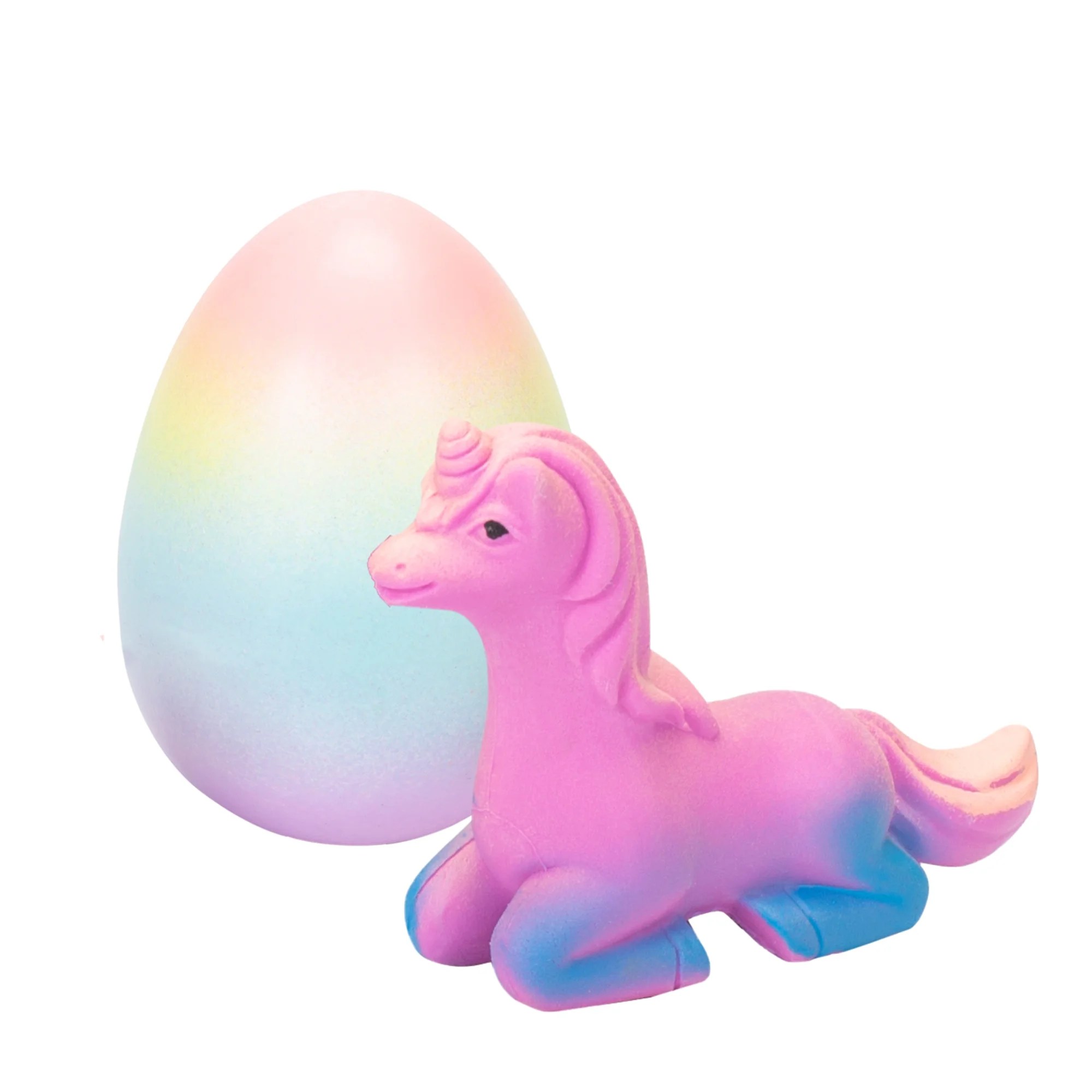 Large Growing Unicorn Hatch Egg with Rainbow Shell Kids Novelty Toy