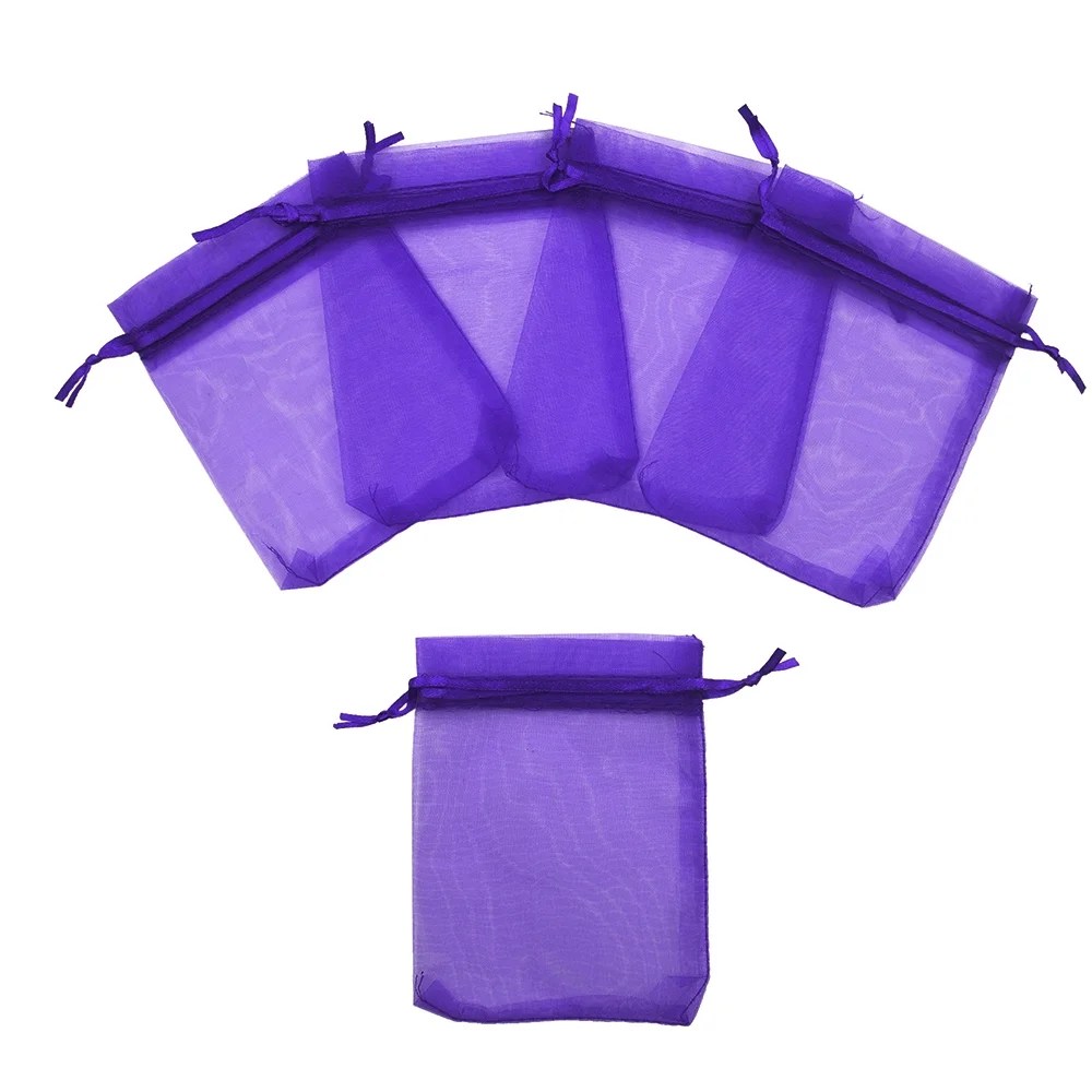 Aspire 1000 Pieces Jewelry Bags, 5" x 7" Organza Drawstring Pouches