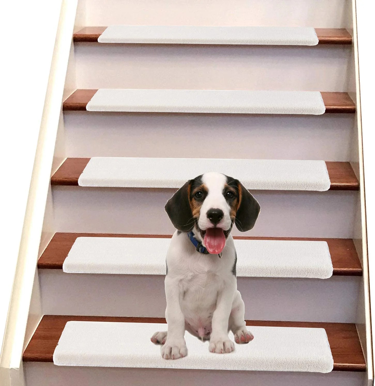 Bullnose Carpet Stair Treads Set of 14 Soft Non Slip Self Adhesive