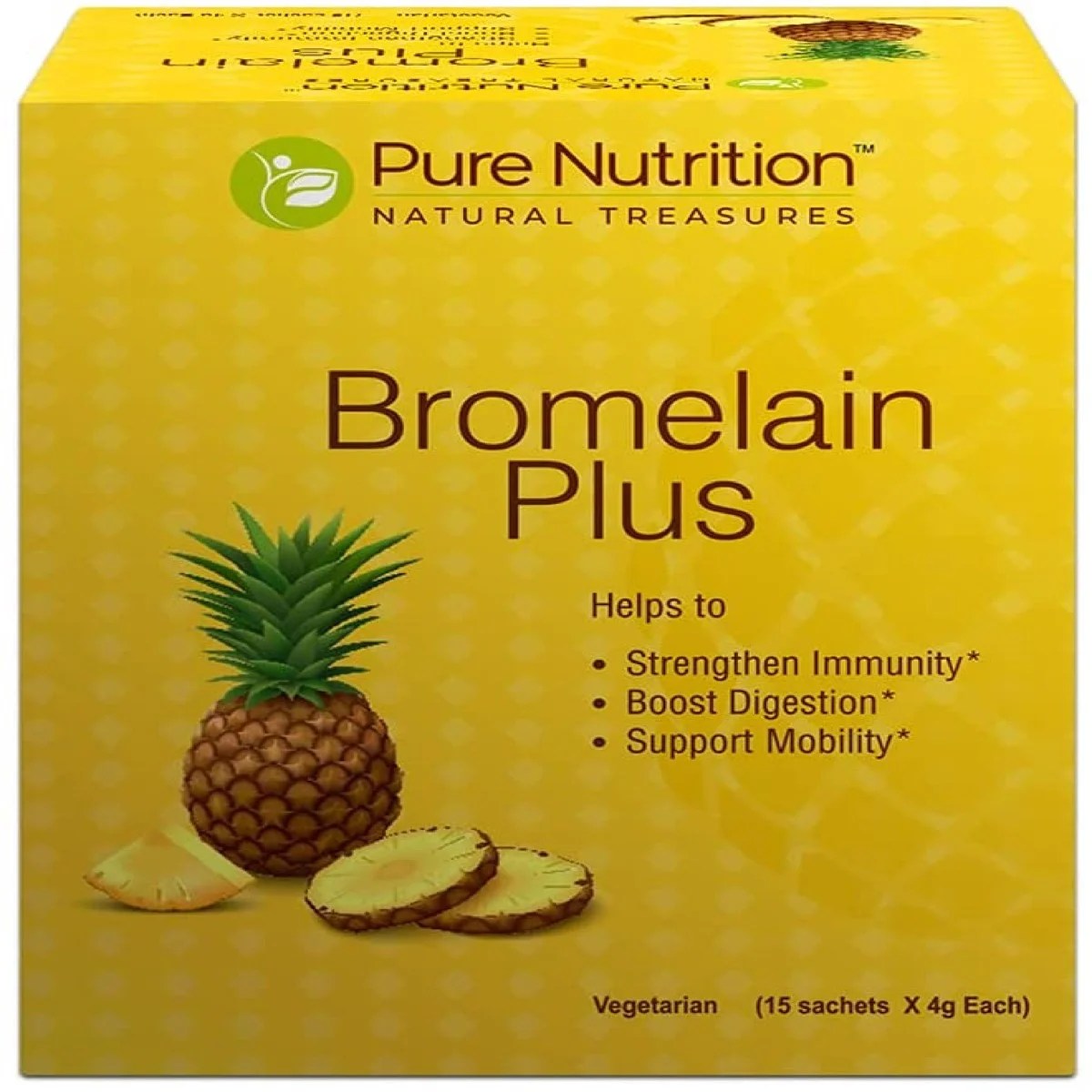 Pure Nutrition Bromelain Plus 2400 GDU NEW and REVISED Bromelain