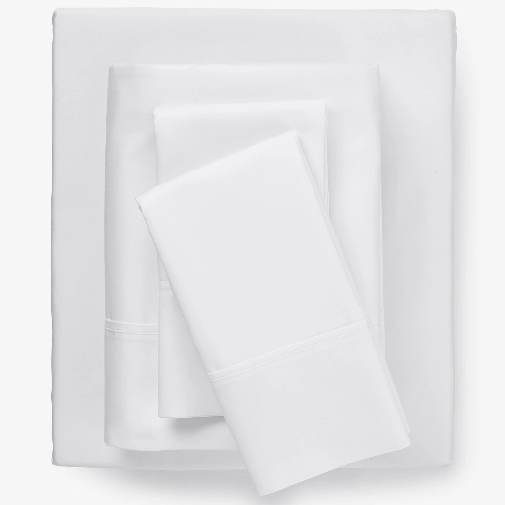 BrylaneHome Bed Tite 500Tc Cotton/Poly Blend Sheet Set Full, White