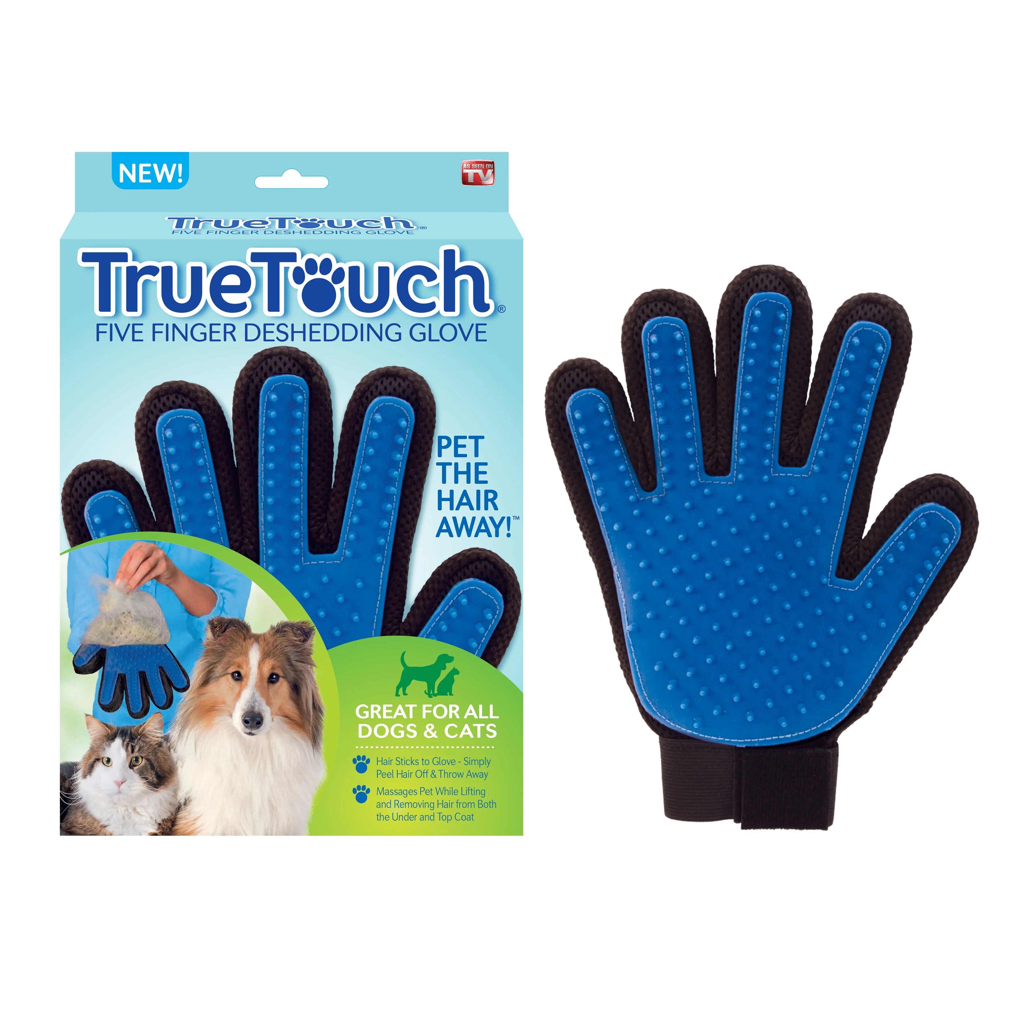 Buy True Touch 5 Finger Deshedding Glove, for Easy Pet Grooming As Seen on TV Online at Lowest
