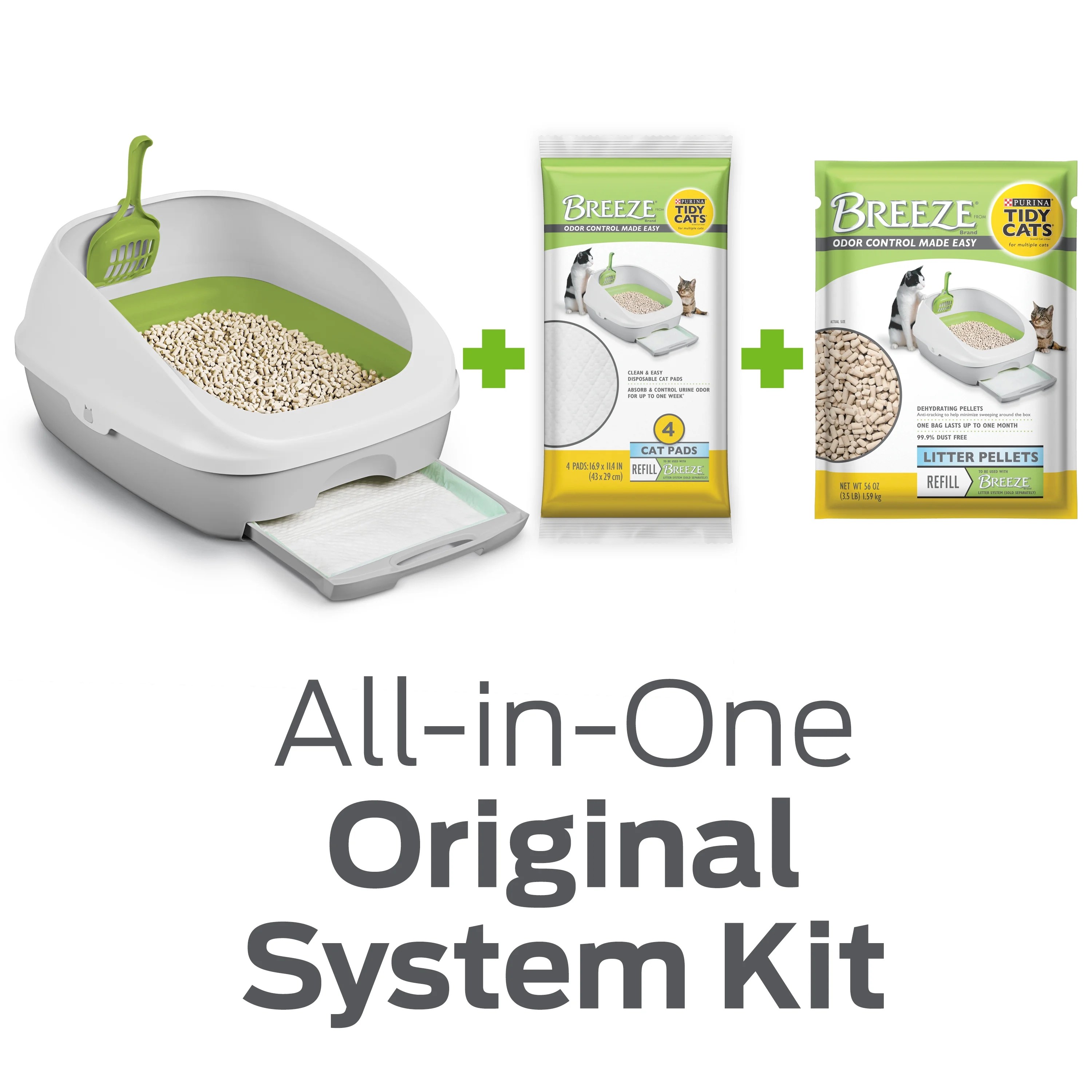 Purina Tidy Cats Breeze Cat Litter Box System Starter Kit, Original