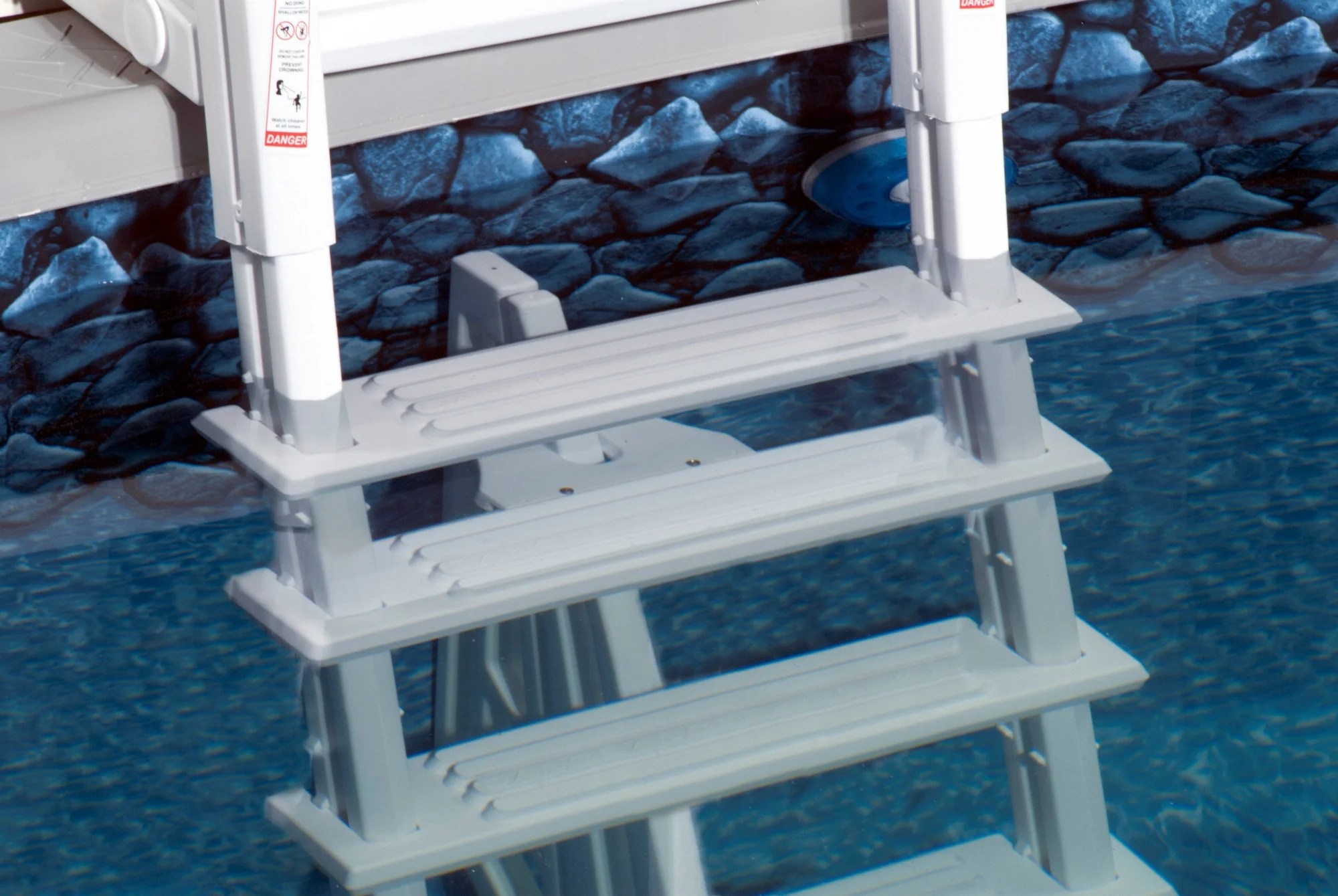 Heavy Duty Pool Ladder Above Ground In 6 Steps Deck Solid Safety 48 to