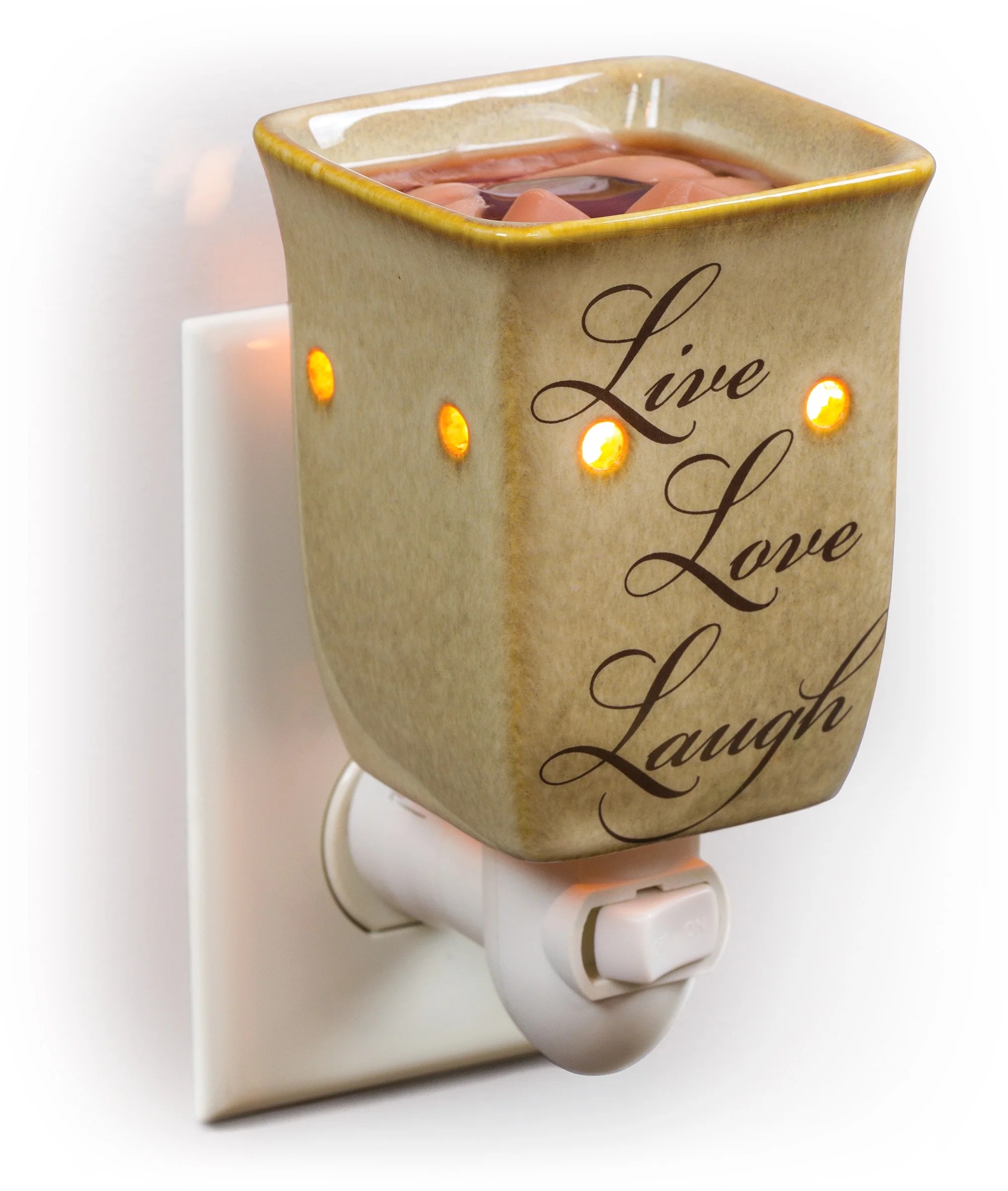 Dawhud Direct PlugIn Fragrance Wax Melt Warmers (Live Love Laugh