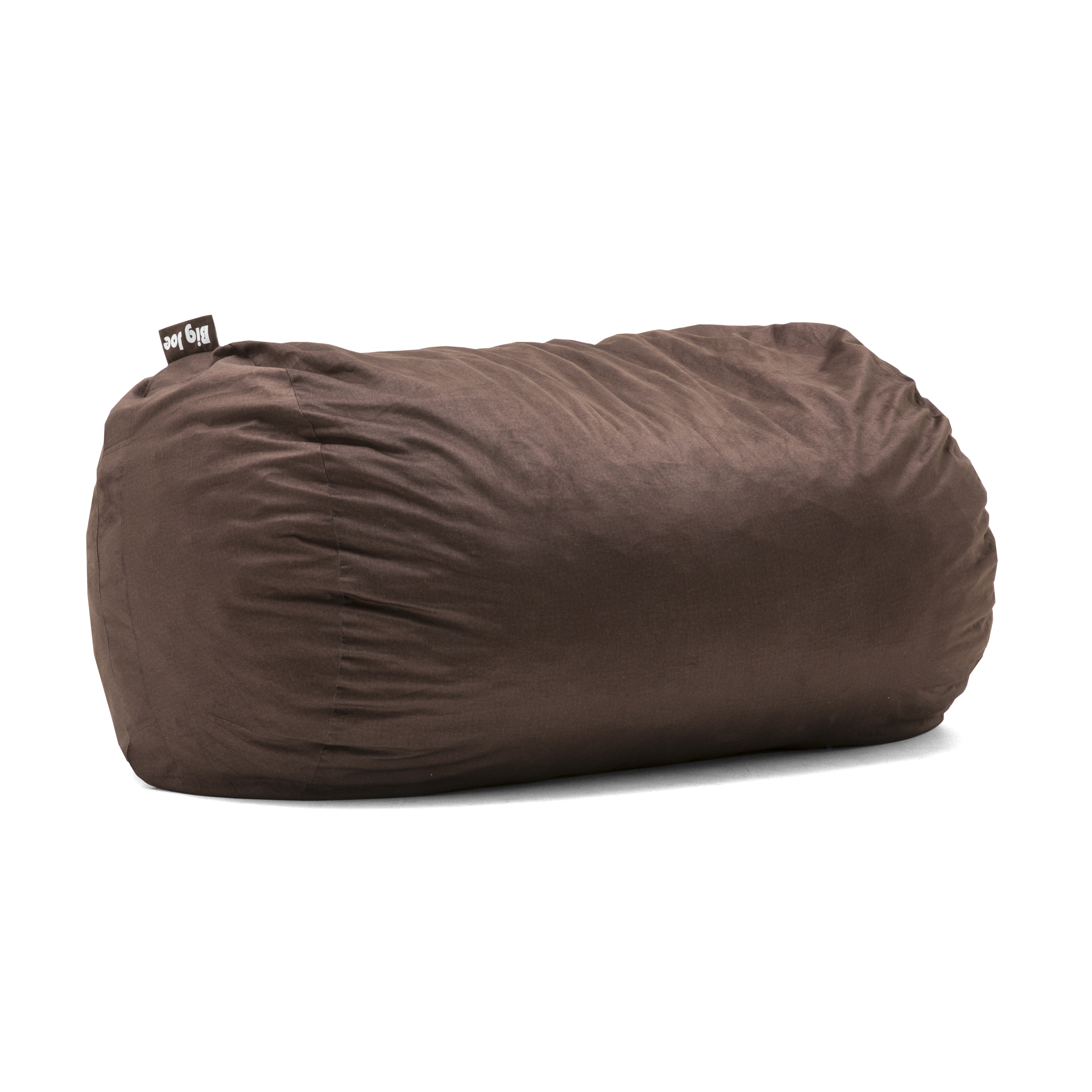Big Joe Fuf Media Lounger Foam Filled Bean Bag Chair, Cocoa Lenox