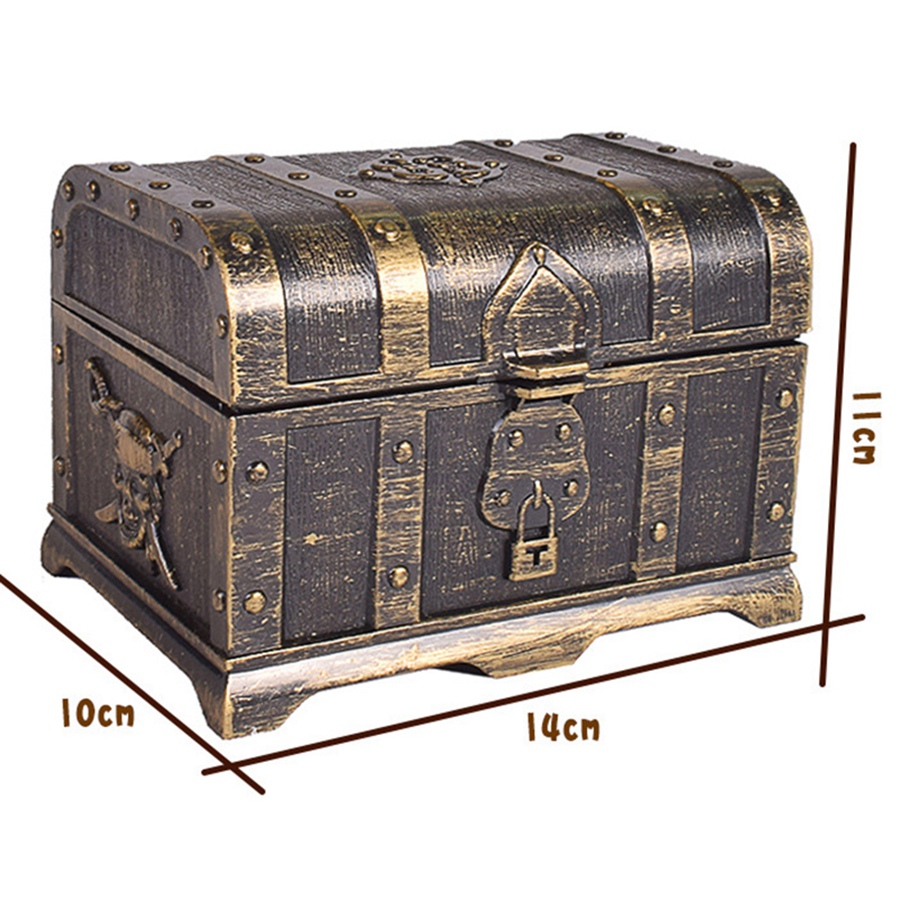 jewelry box for women Pirate Treasure Chest Decorative Treasure Chest Keepsake Jewelry Box
