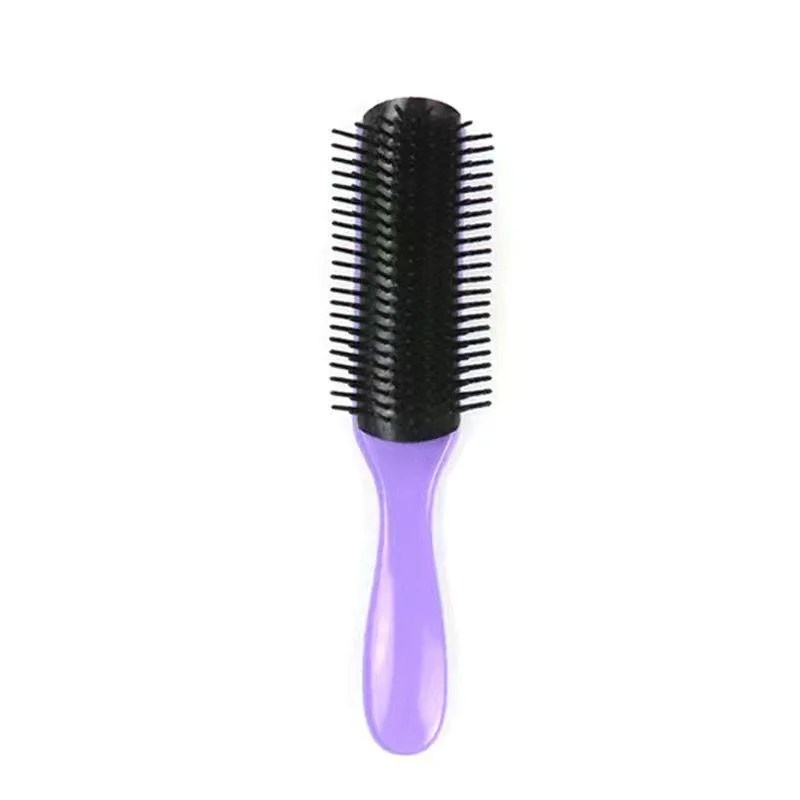 MINM 6 Color 9Rows Denman Brush Women Detangling Styling Hairbrush