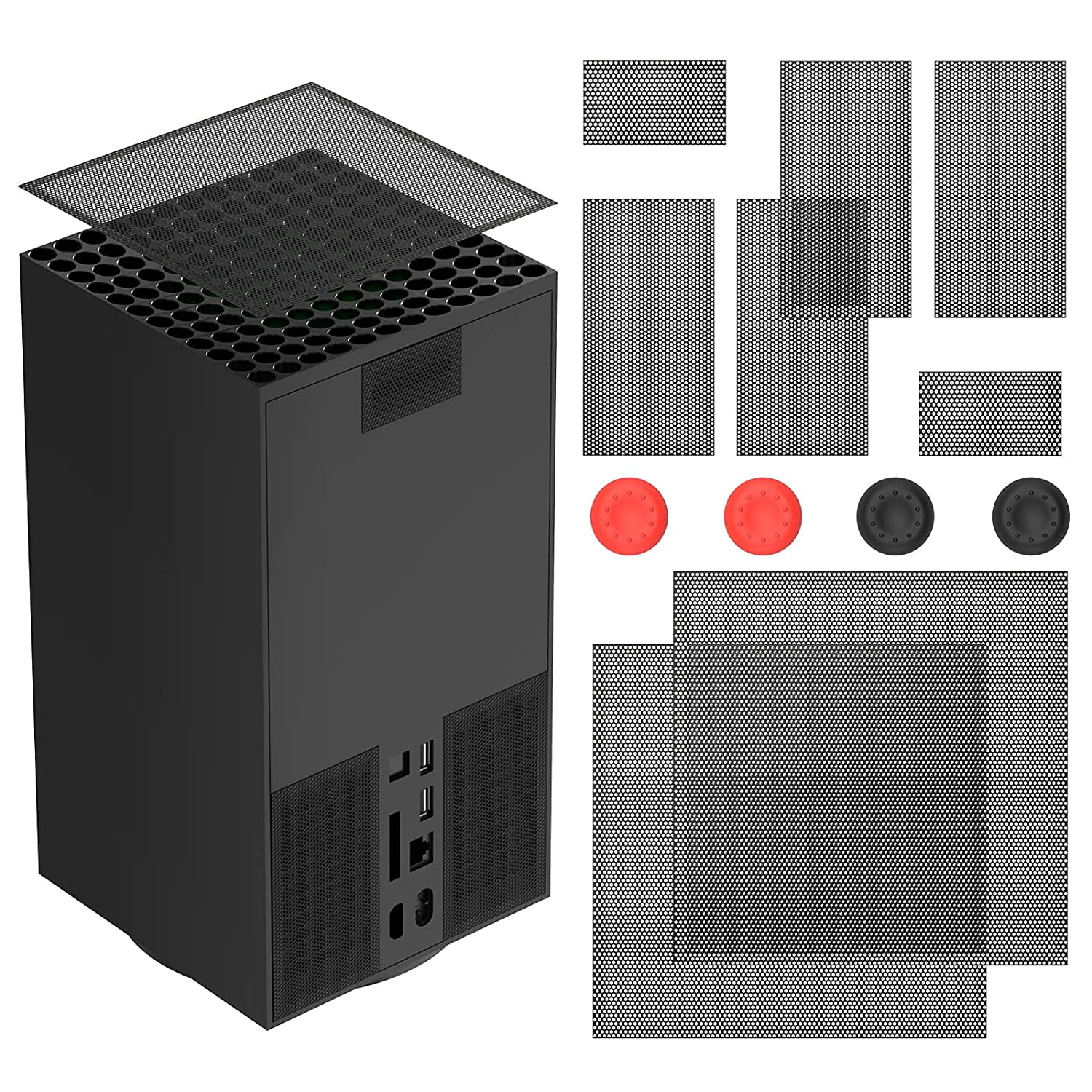 Dust Cover for Xbox Series X, Dust Filter Cover Mesh Cooler Filter for