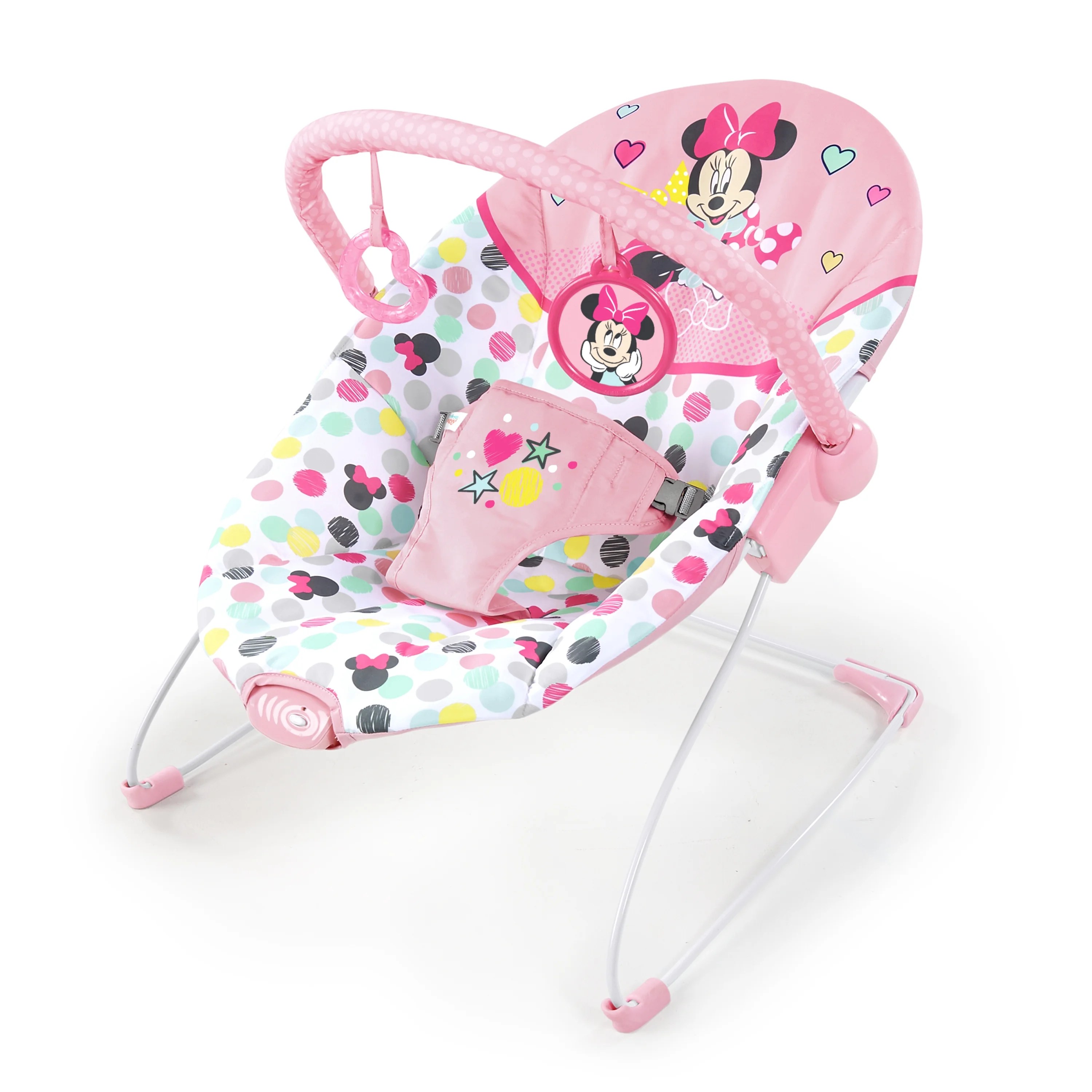 Disney Baby Minnie Mouse Spotty Dottyâ„¢ Vibrating Bouncer Walmart