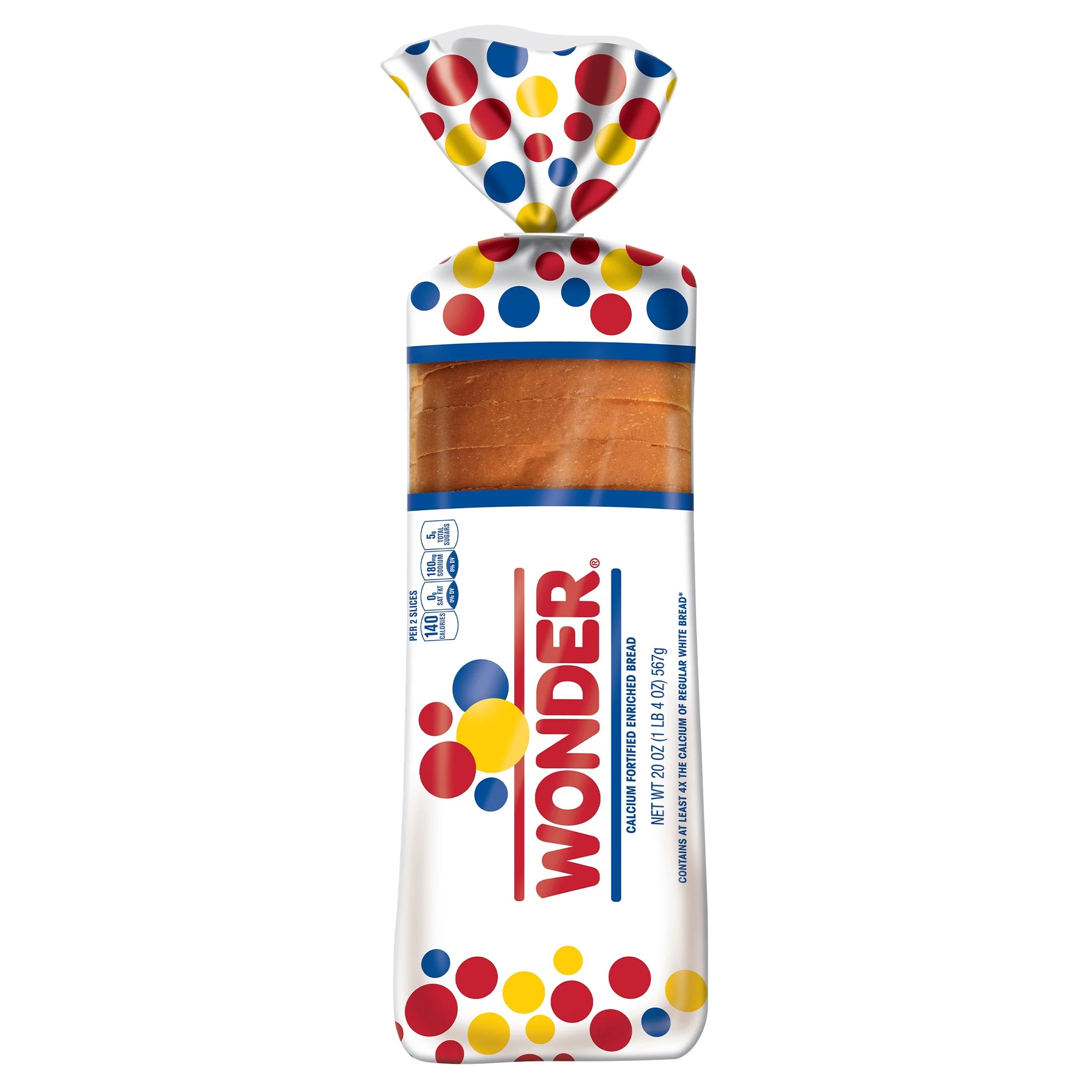 Wonder Bread Classic White Sandwich Bread, Sliced White Bread Loaf, 20