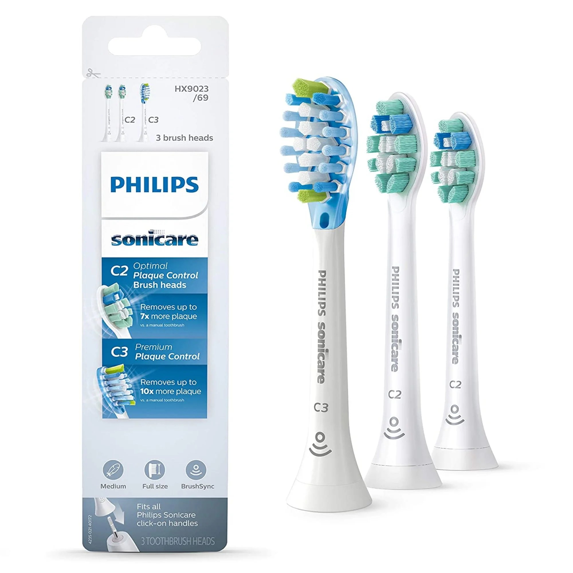 Philips Sonicare Replacement Toothbrush Head Variety Pack, 2 Optimal