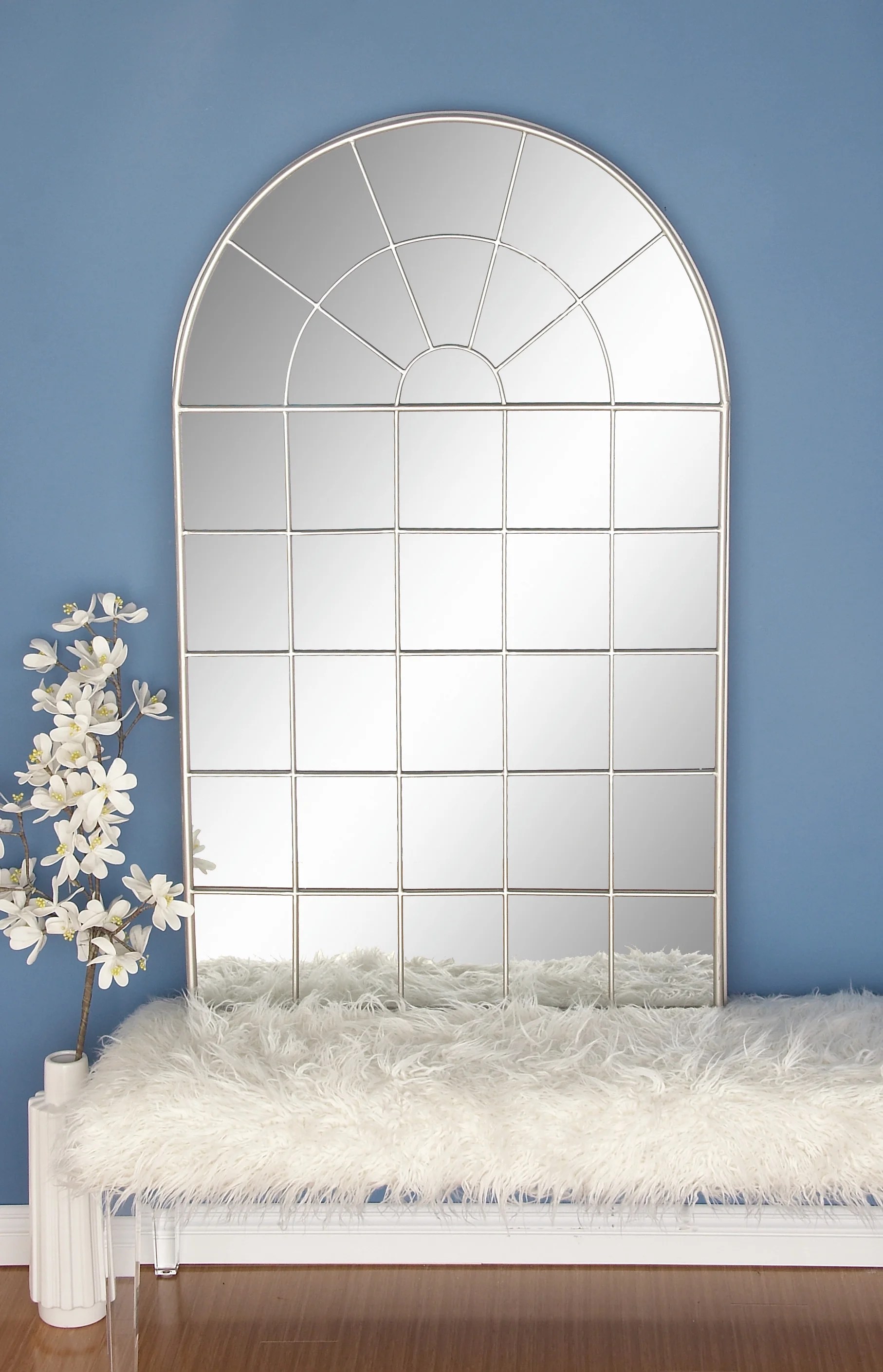 CosmoLiving by Cosmopolitan Large Traditional Style Metal Arched Window