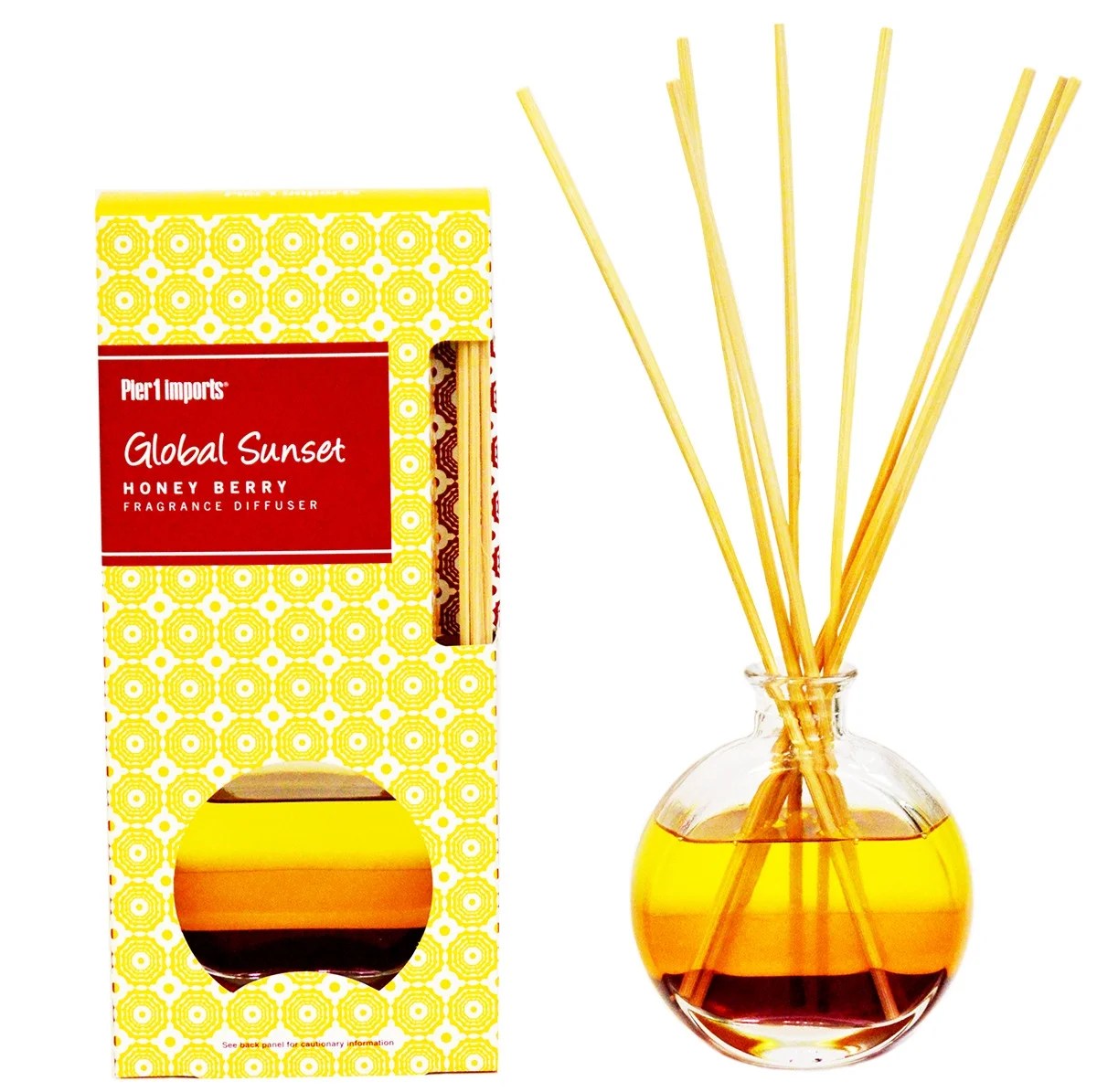 Pier 1 Imports HONEY BERRY Reed diffuser Set Global Sunset, 5 oz