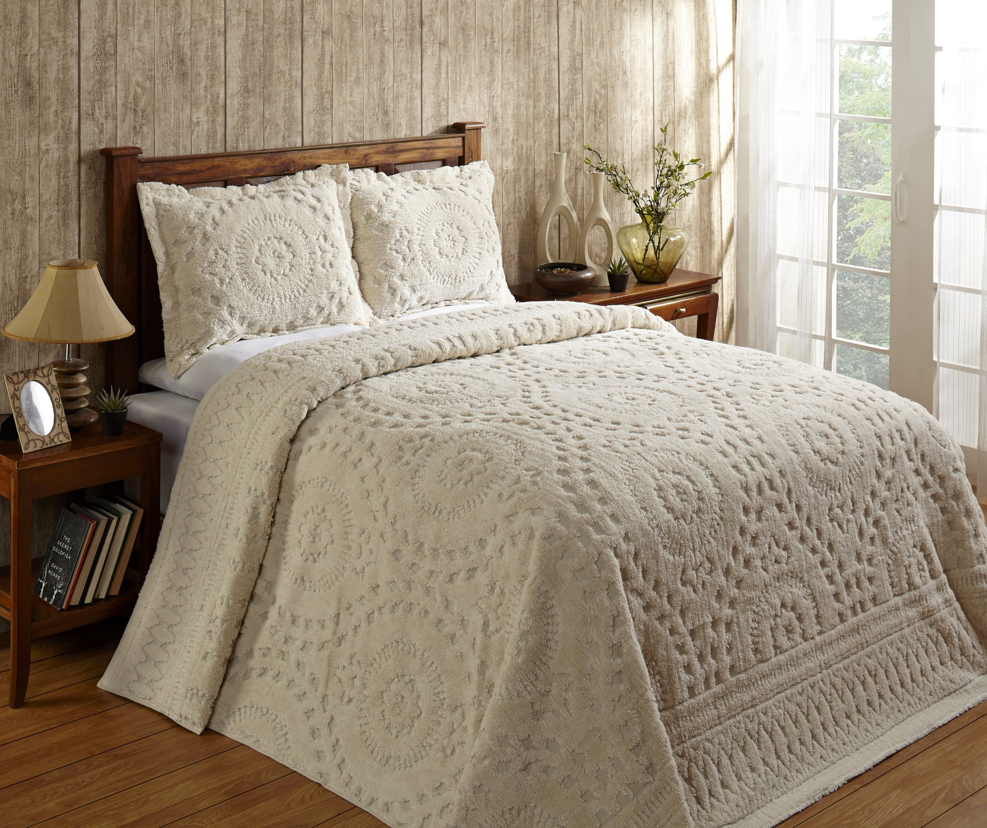 Better Trends Rio Collection in Floral Design 100 Cotton Tufted