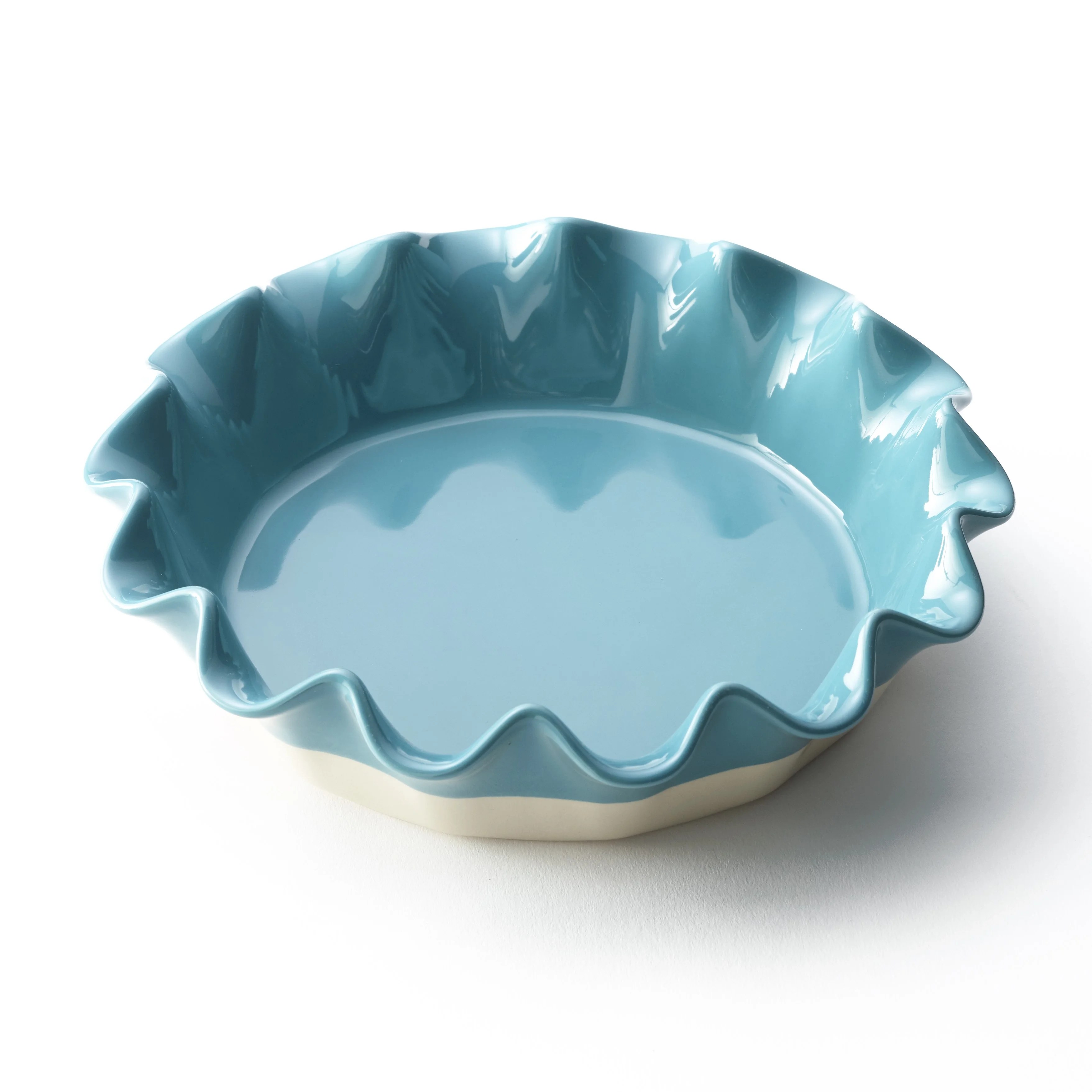 Stoneware Pie Plate with Ruffled Edge Baking Dish for