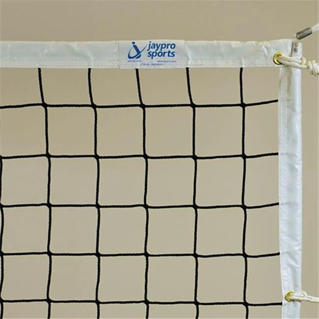 Jaypro Sports PVBN5 Volleyball Net 3.5 mm Knotless Poly with Plateena