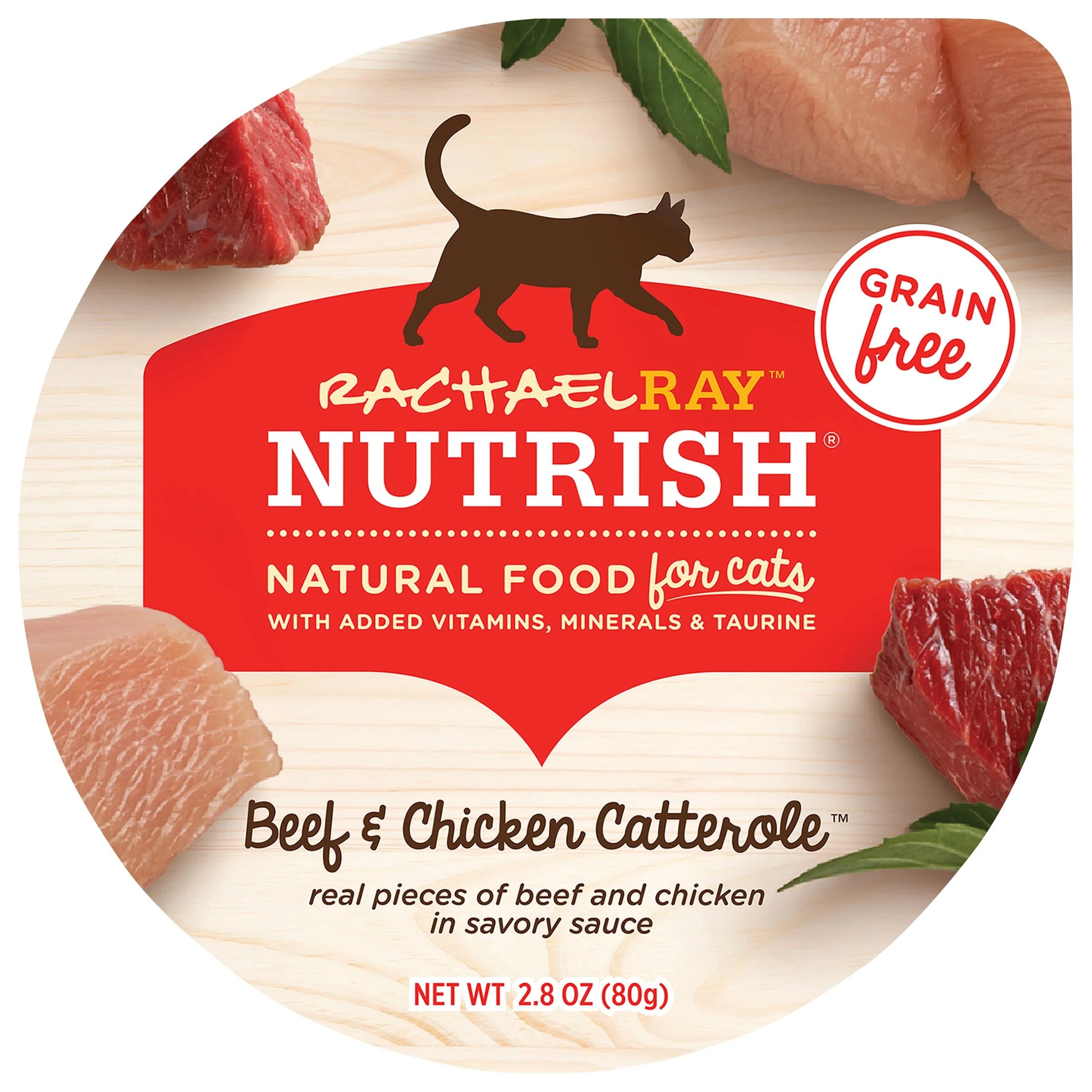 Rachael Ray Nutrish Natural Wet Cat Food, Grain Free Beef & Chicken