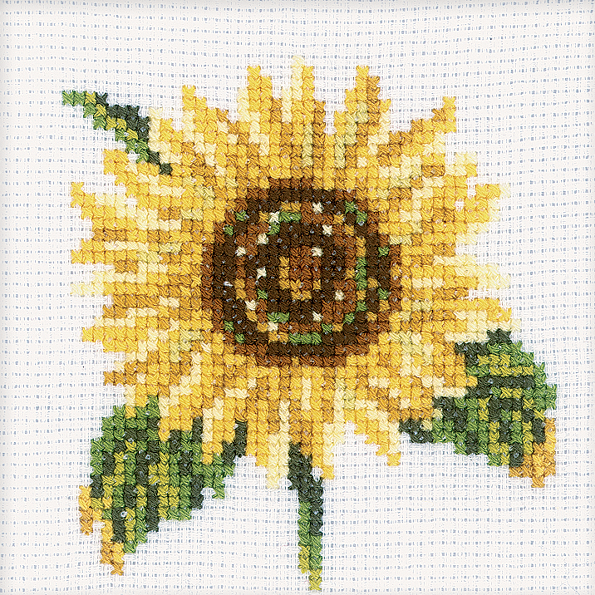 Sunflower Counted Cross Stitch Kit4"X4" 14 Count