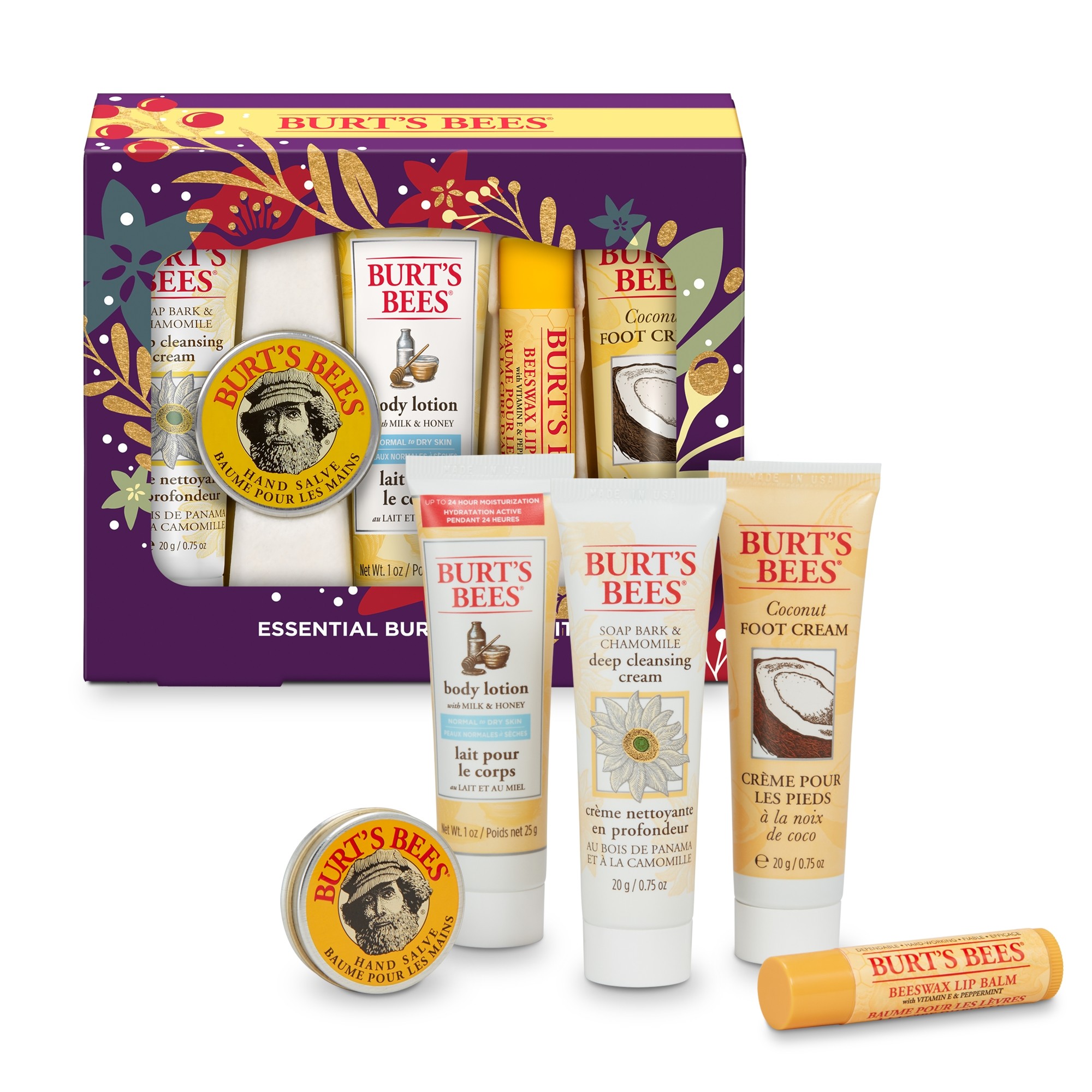 Burt's Bees Essential Everyday Travel Size Skin Care Gift