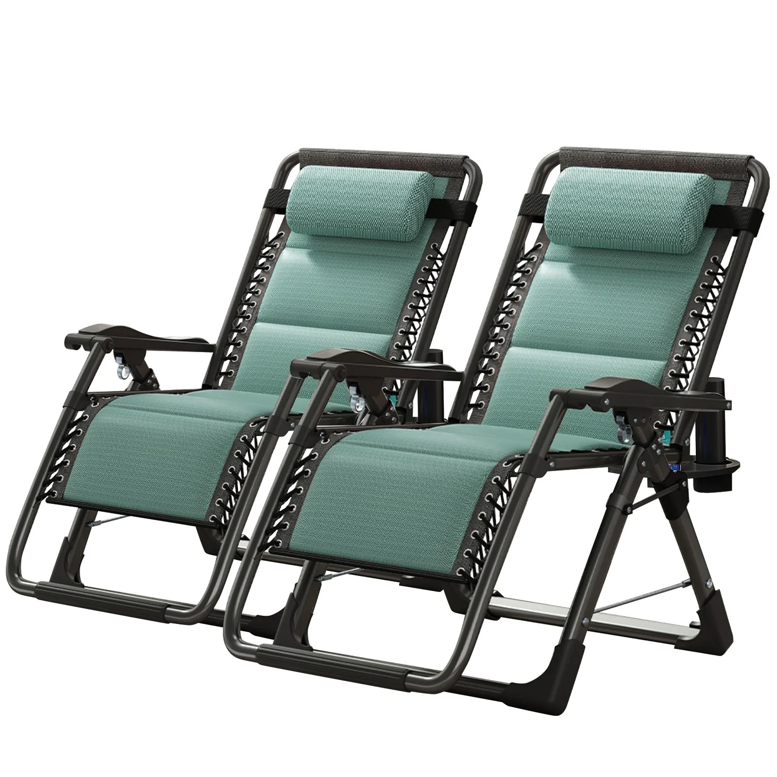 Docred Zero Gravity Chair, Folding Portable Chaise Lounge with