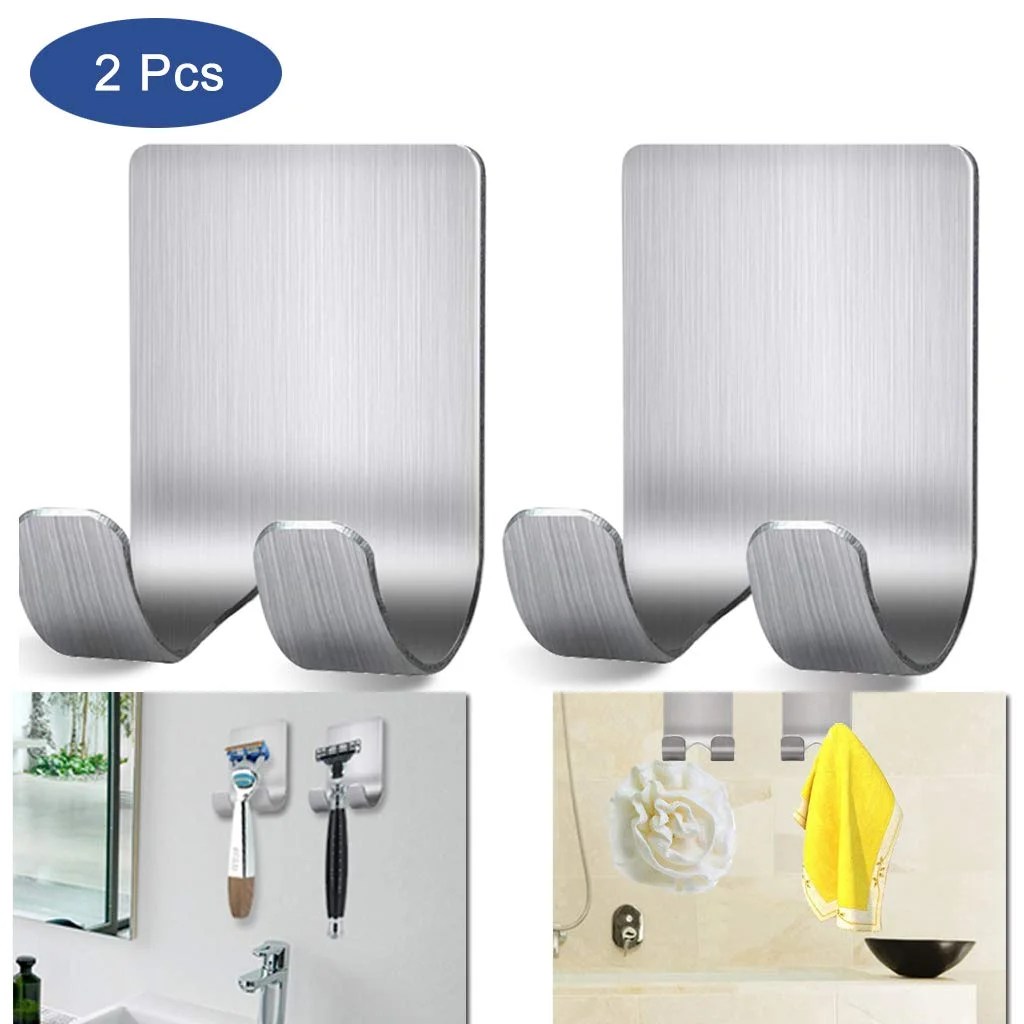 Razor Holder Shaver Hook Hanger Stand, Multi Purpose Self Adhesive