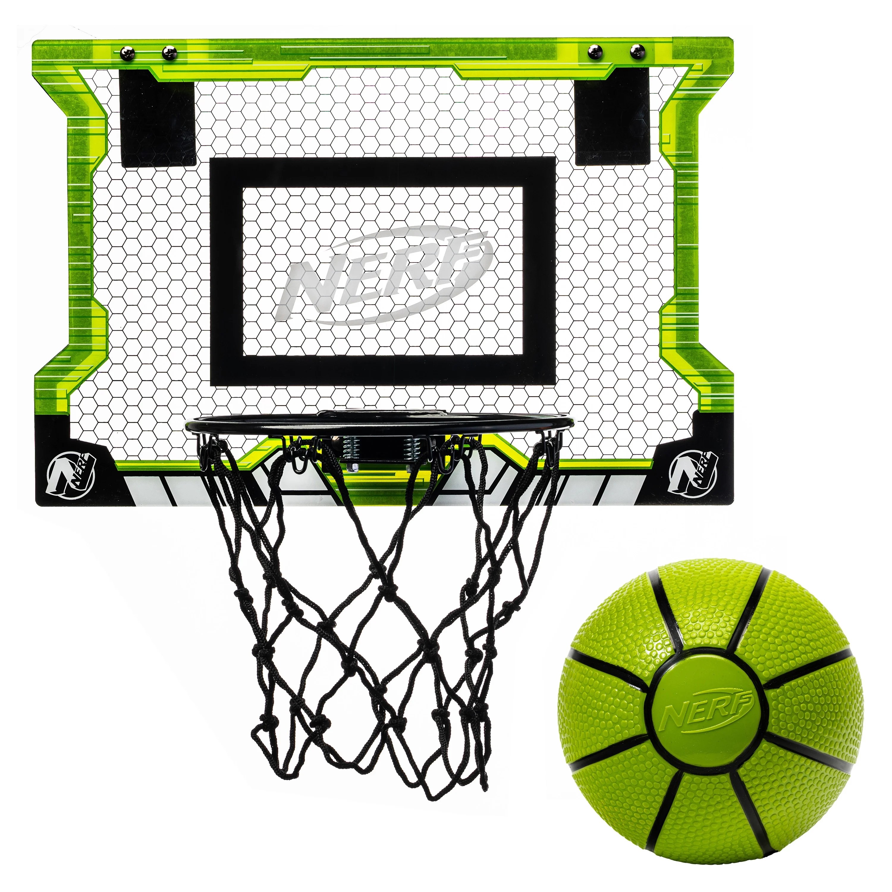 Nerf Basketball Pro Over the Door Hoop with Ball 18 in. x 12 in