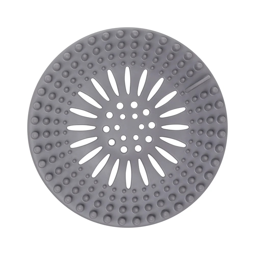 1Pcs Silicone Catcher Shower Drain Covers, Hair Stopper Filter