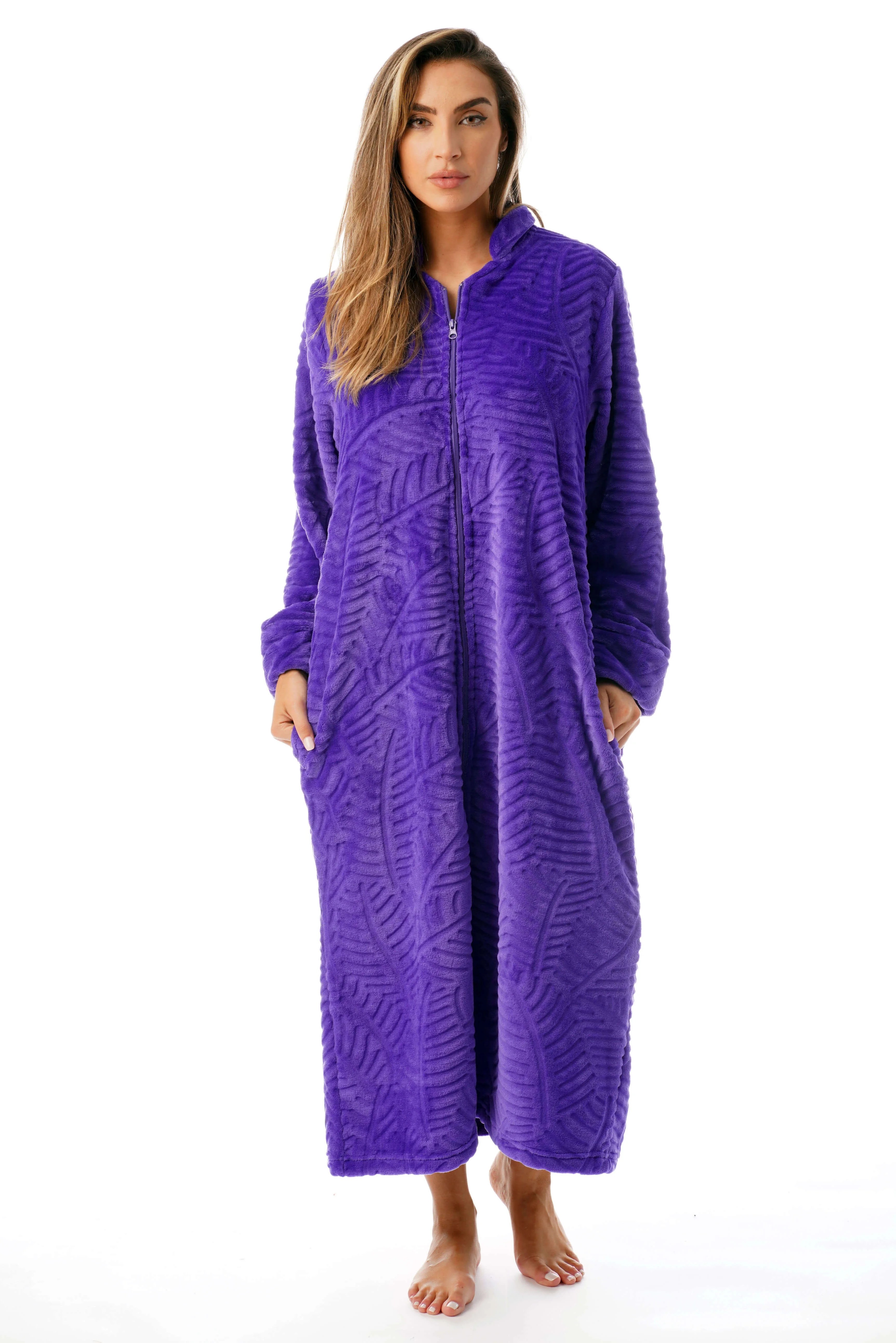 Just Love Plush Zipper Lounger Robe