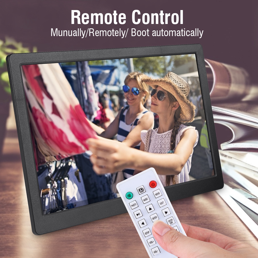 Ymiko 15.4Inch Photo Frame, Alarm Photo Frame,15.4Inch 1280*800HD