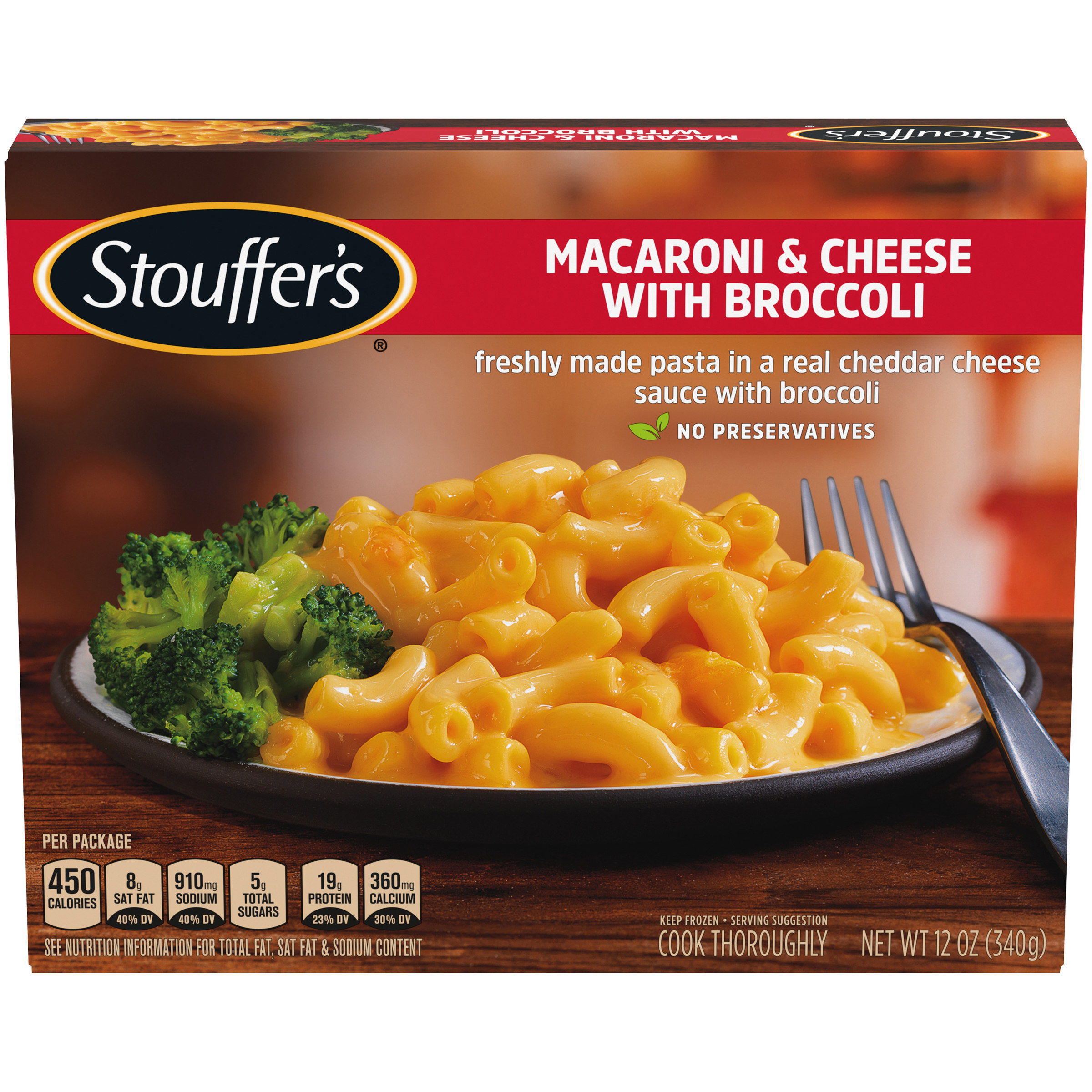 STOUFFER'S Macaroni & Cheese with Broccoli 12 oz. Box