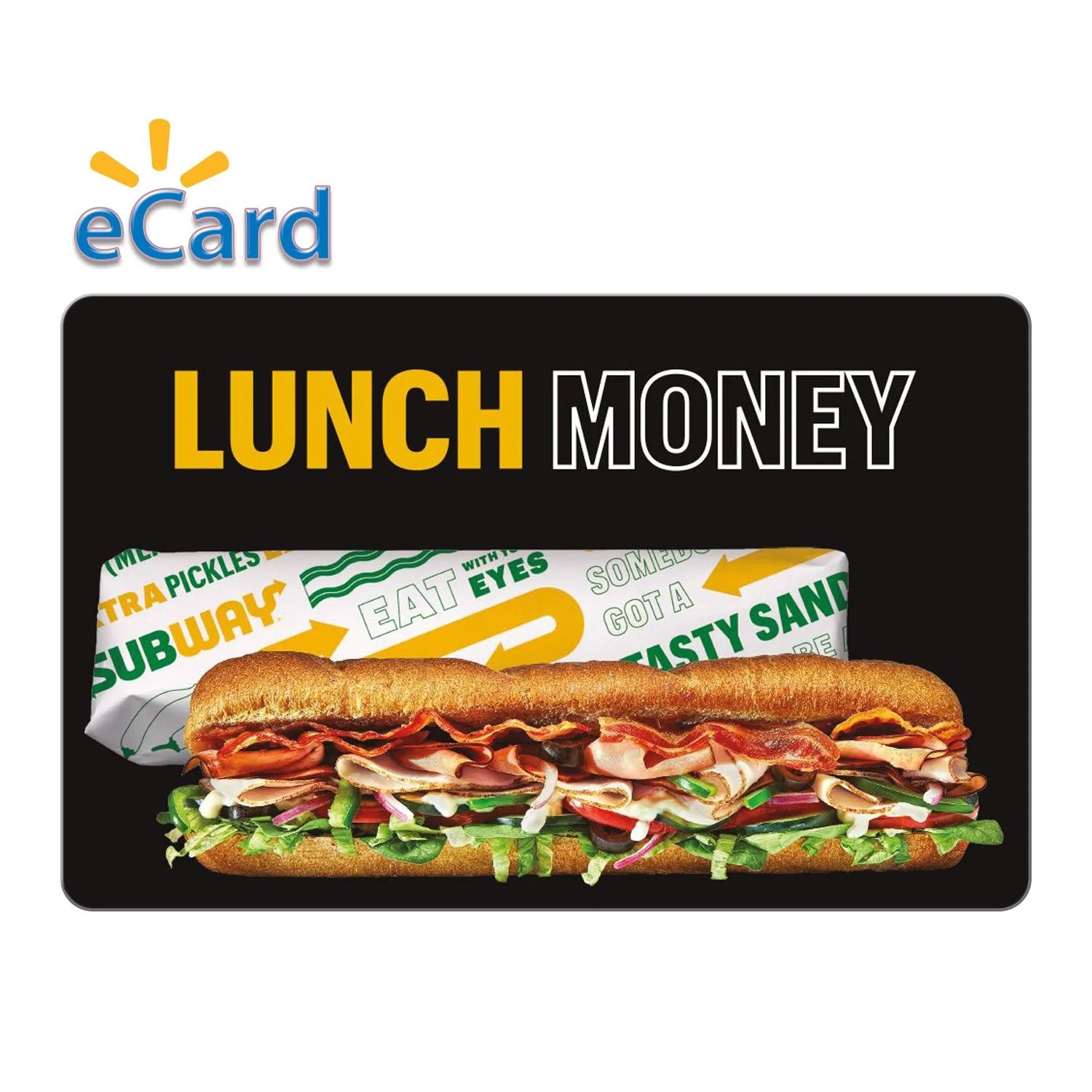 Subway Lunch Money 15 egift