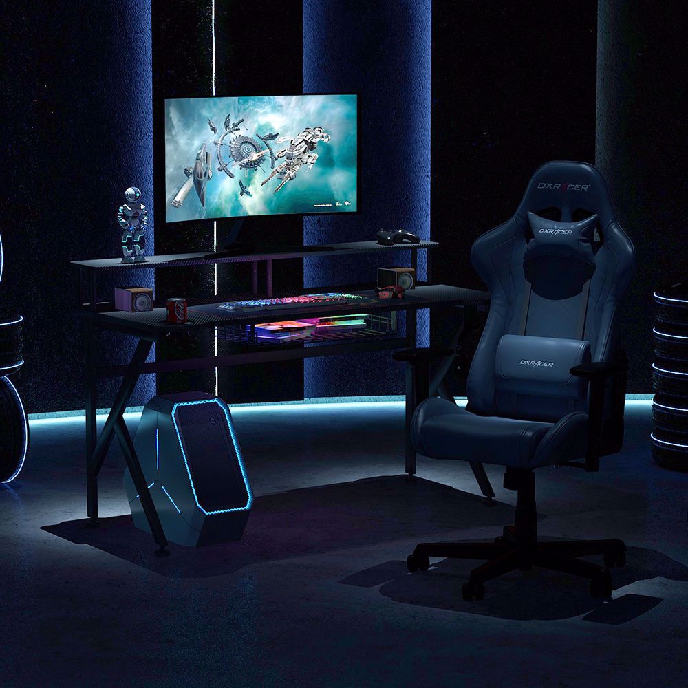 Tribesigns Gaming Desk with Monitor Riser, 55 inches Gamer Computer Tribesigns Gaming Desk with Monitor Riser, 55 inches Gamer Computer