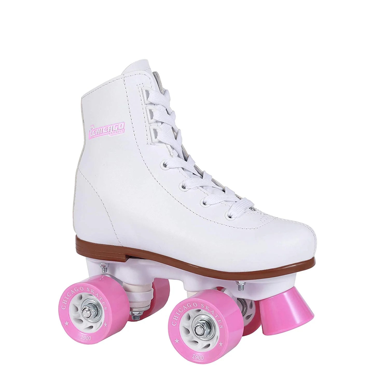 Chicago Girl’s Classic Roller Skates White Rink Quad Skates Size