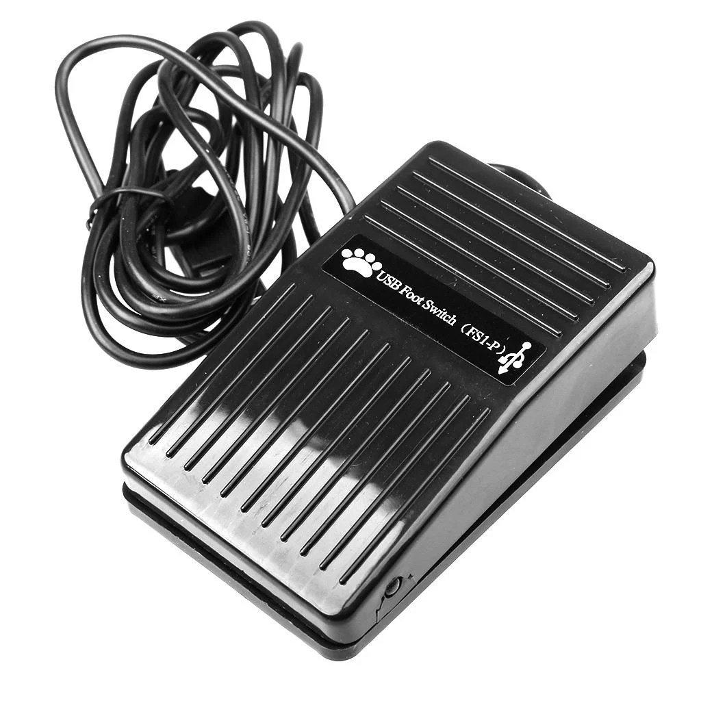 USB Foot Control Action Switch for Keyboard Mouse Laptop Camera