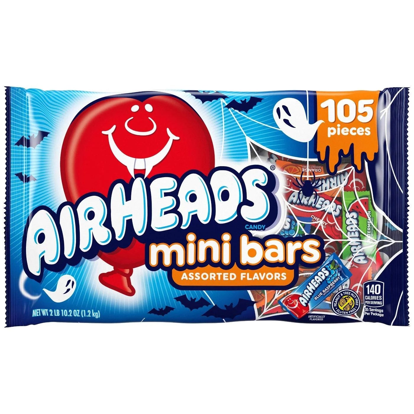 AIRHEADS HALLOWEEN CANDY (8 PACK), 105 CT