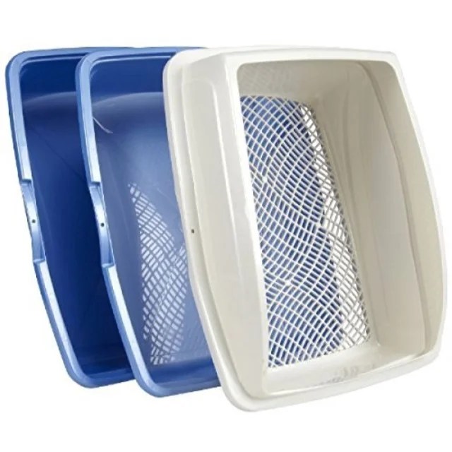 sifting cat pan litter box with frame kitty van ness cp5