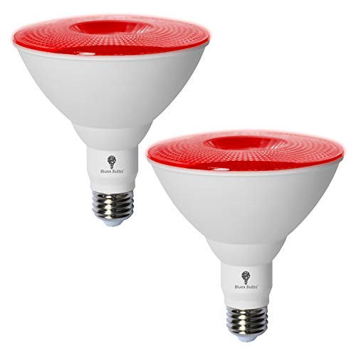2 Pack BlueX LED Par38 Flood Red Light Bulb 18W (120Watt Equivalent
