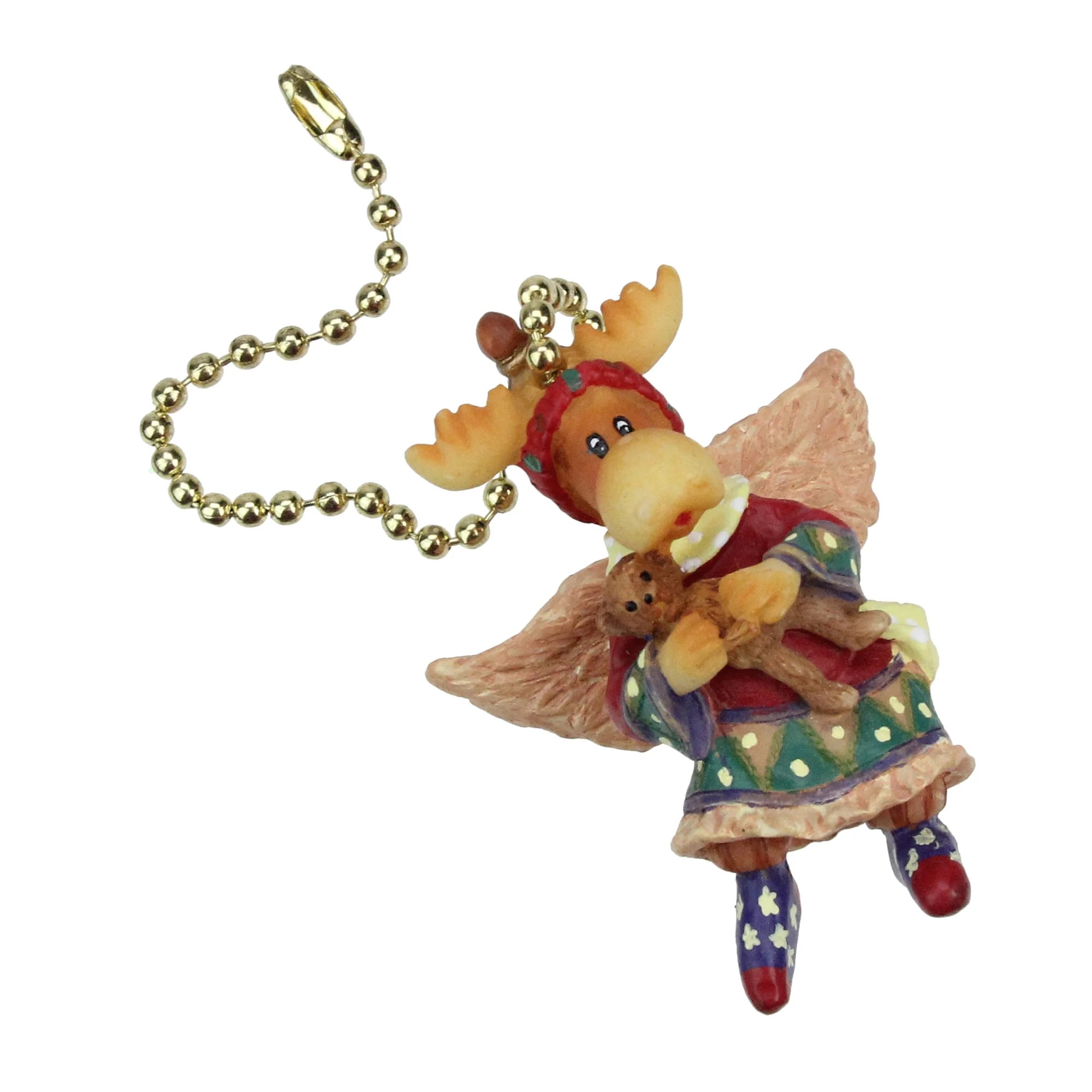 Club Pack of 144 Christmas Moose Ceiling Light Fan Pulls