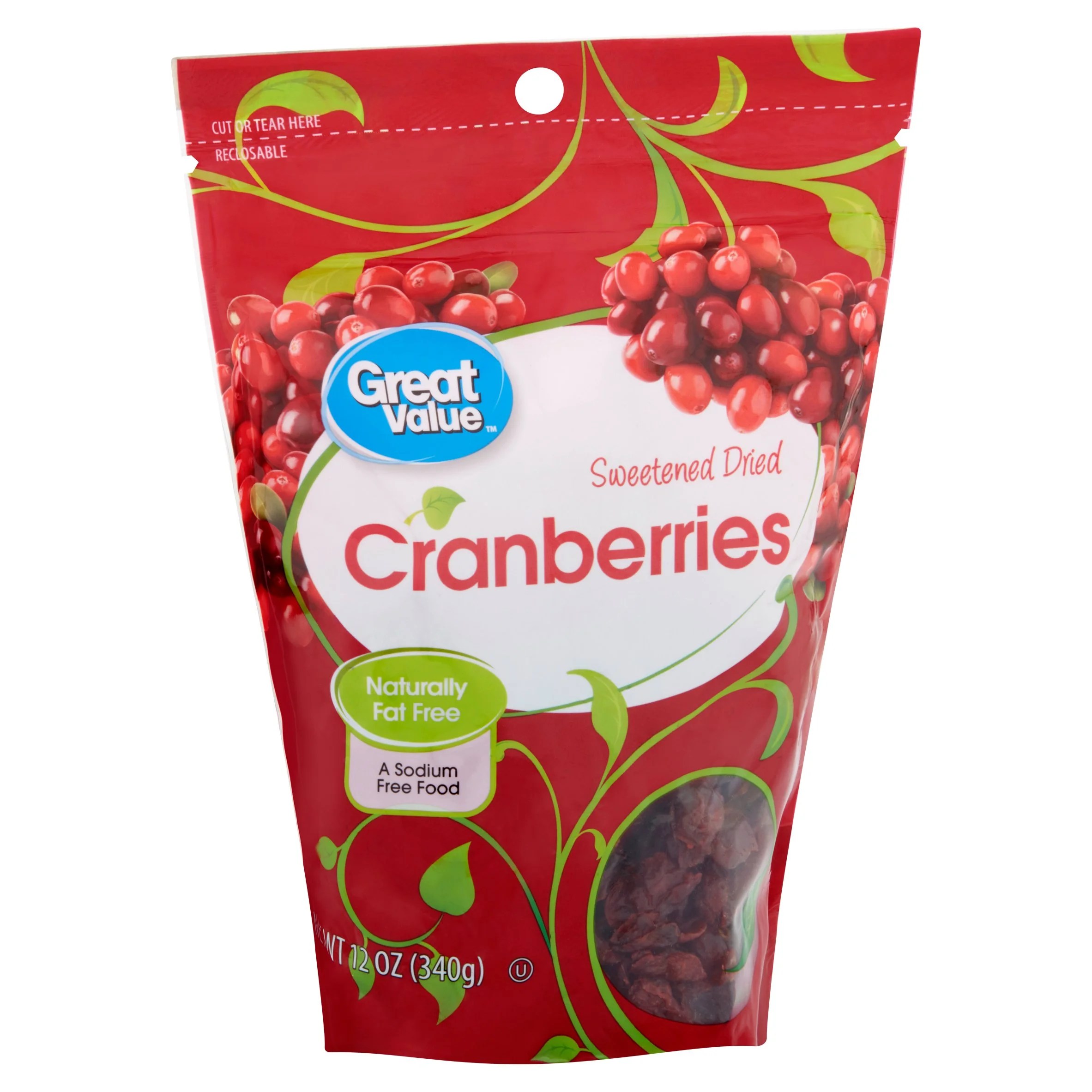 Great Natural All Value Dried Cranberries 12 oz