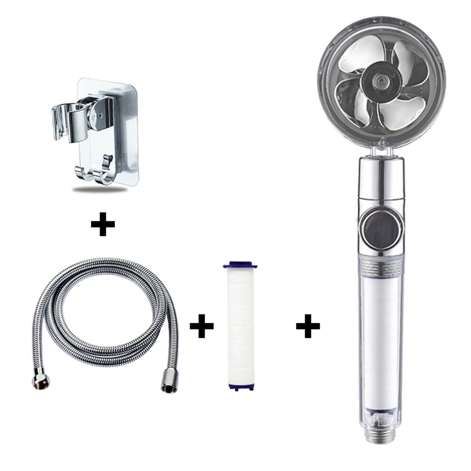 Giftesty Turbo Spa Shower Head Hydro Jet Vortex Shower Head High